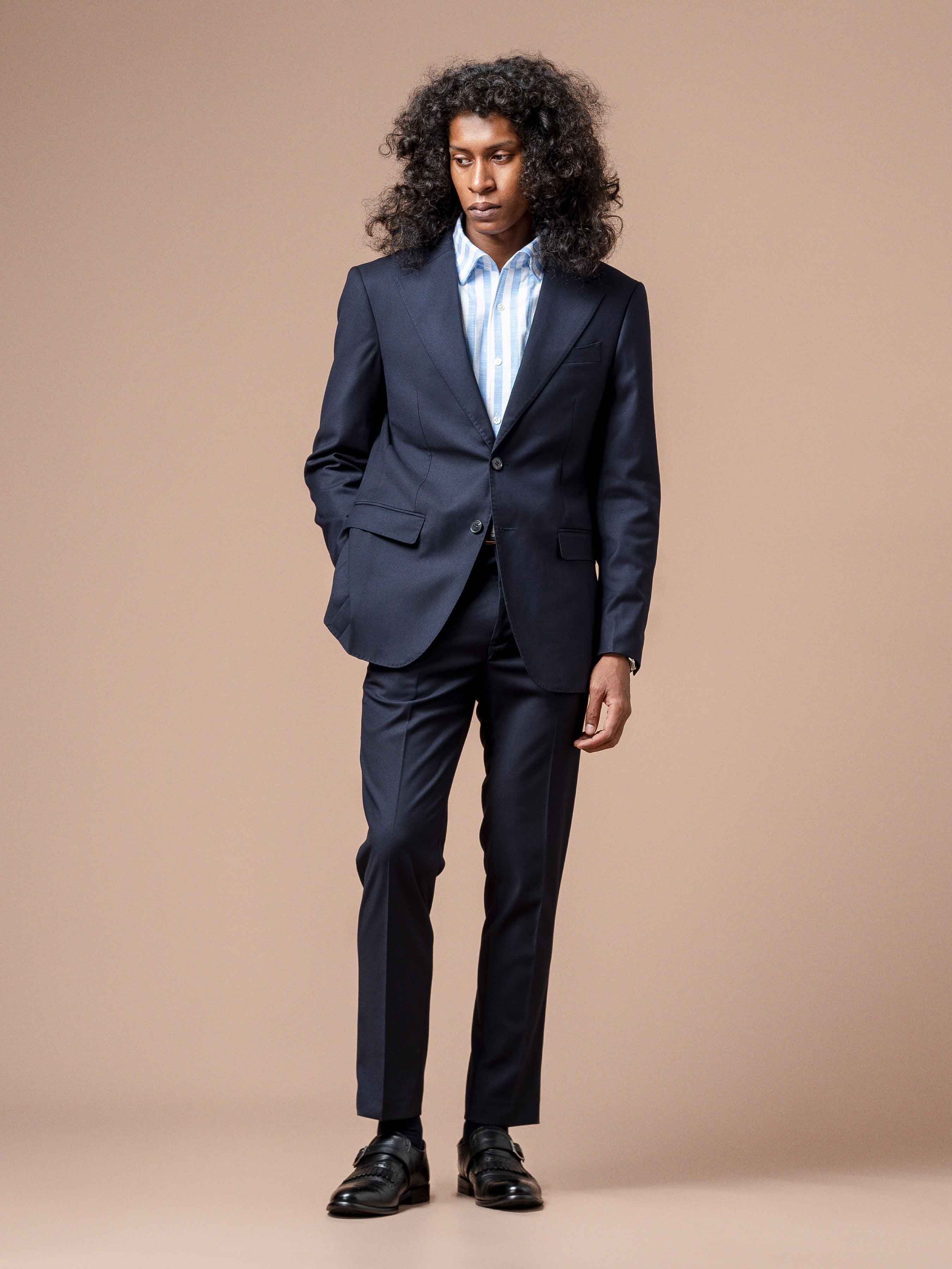 Emanuel Striped Shirt - Blue One-piece Collar