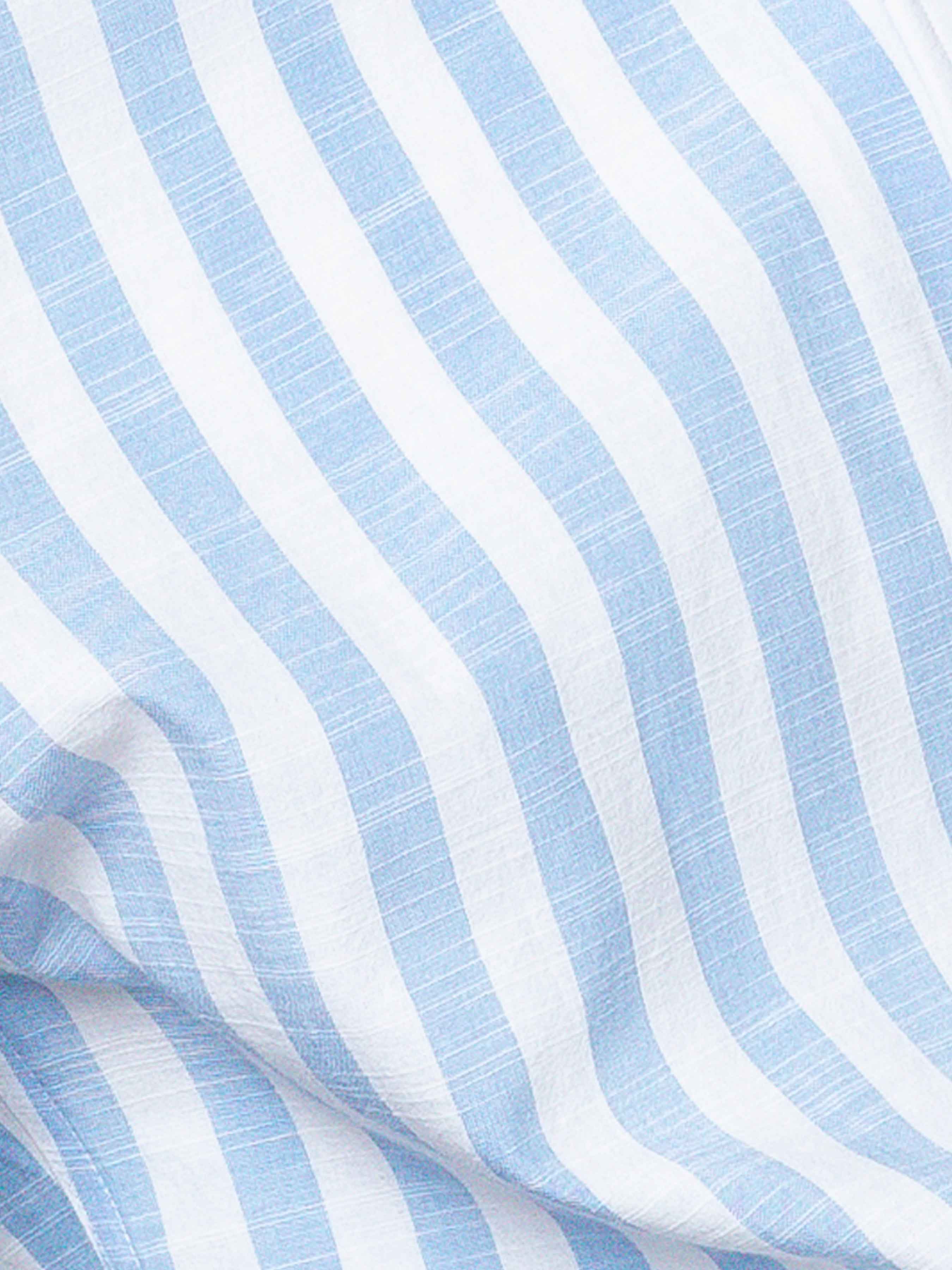 Emanuel Striped Shirt - Blue One-piece Collar