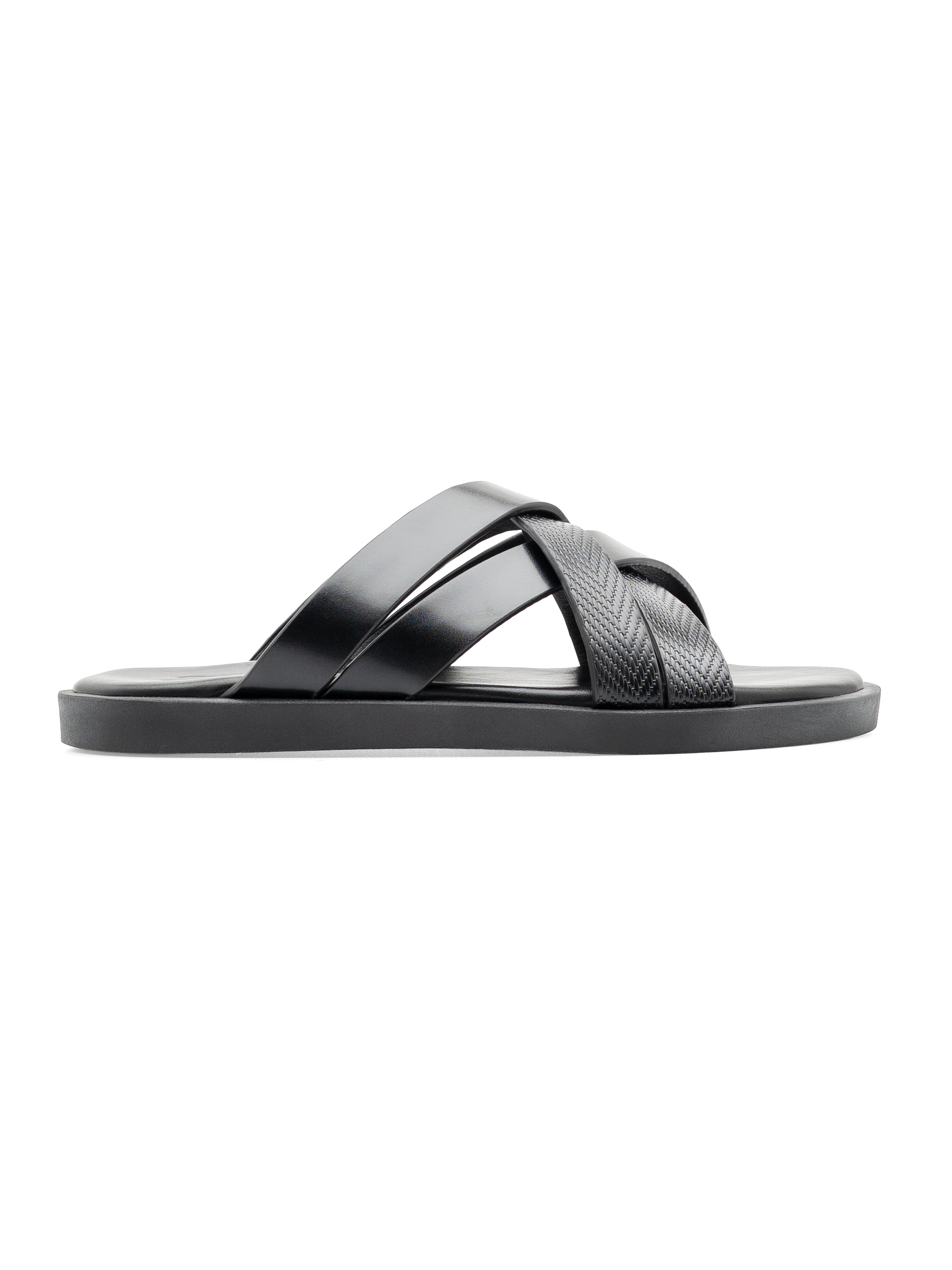 Alun Sandal - Solid Black