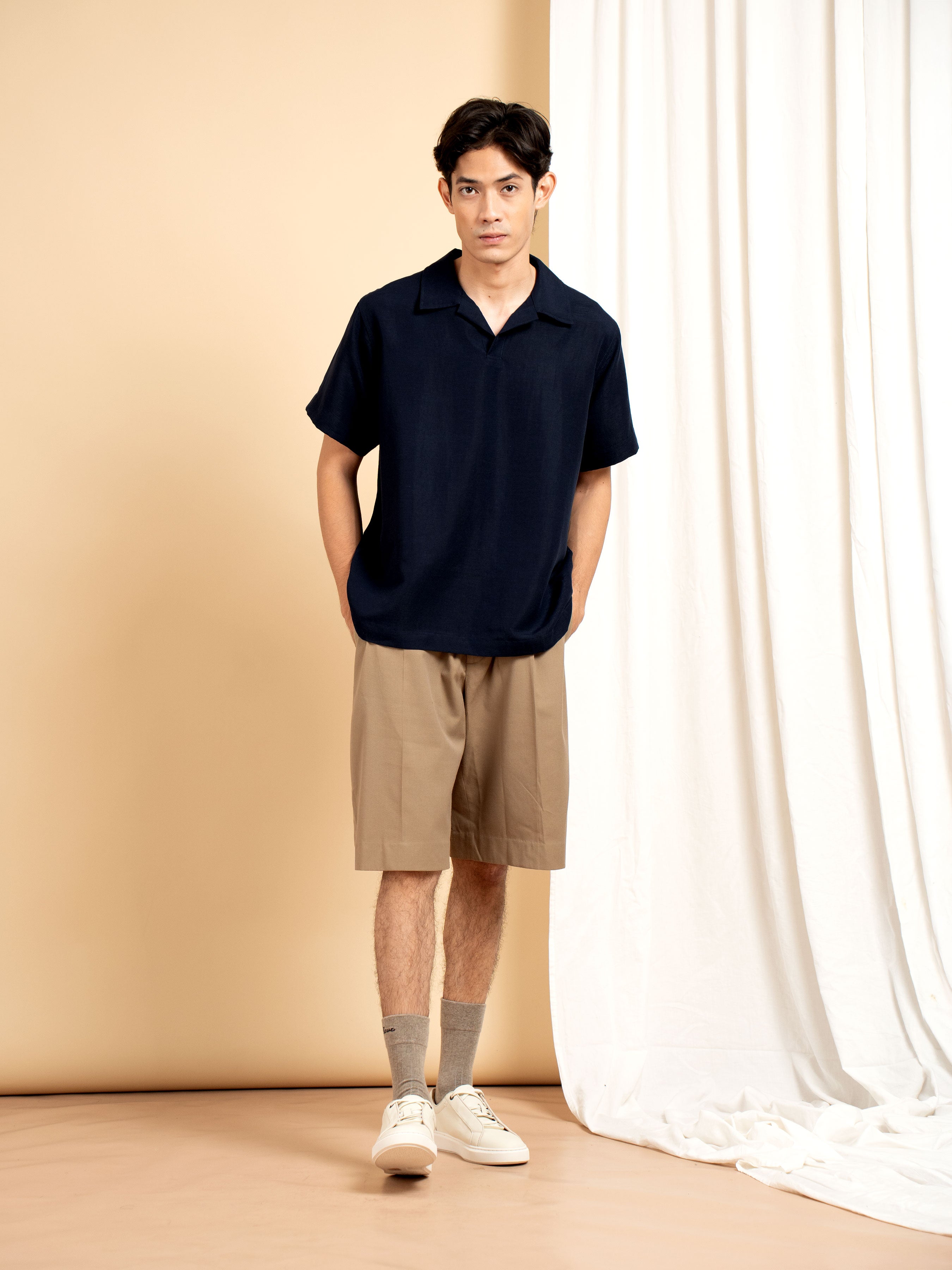 Arden Shirt - Navy Blue