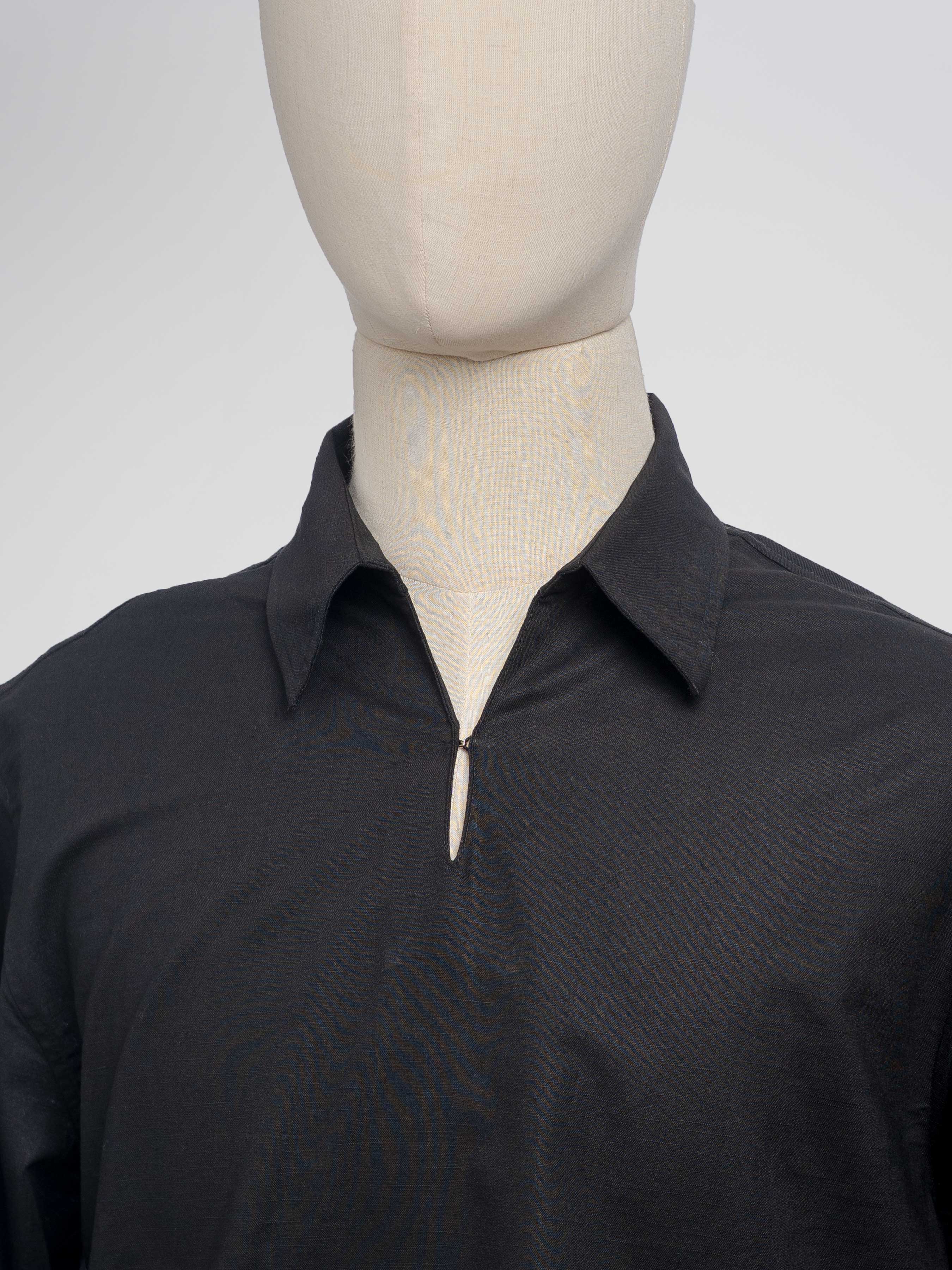 ArisLinenShirtBlack2 - Zeve