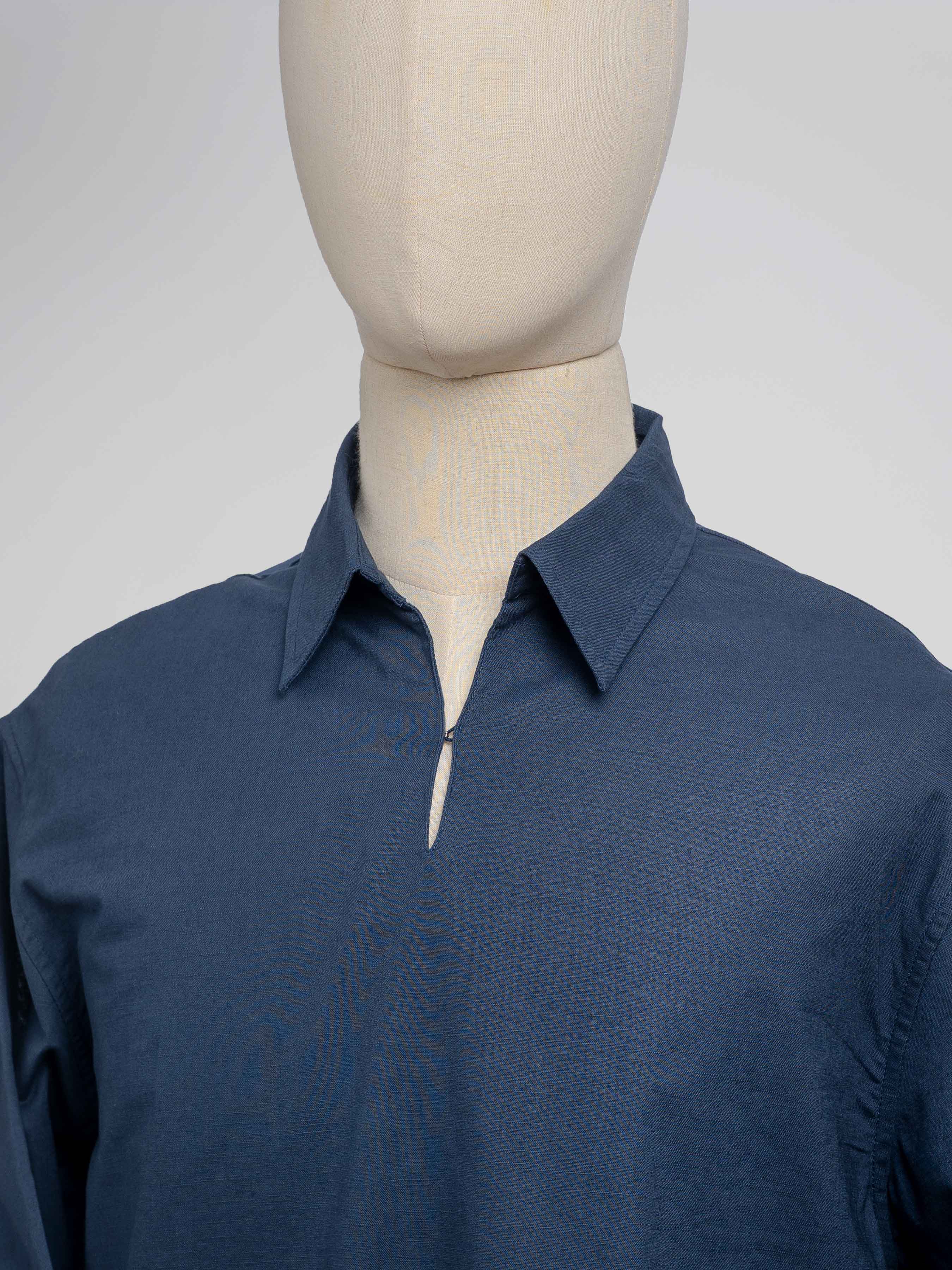 ArisLinenShirtBlue2 - Zeve