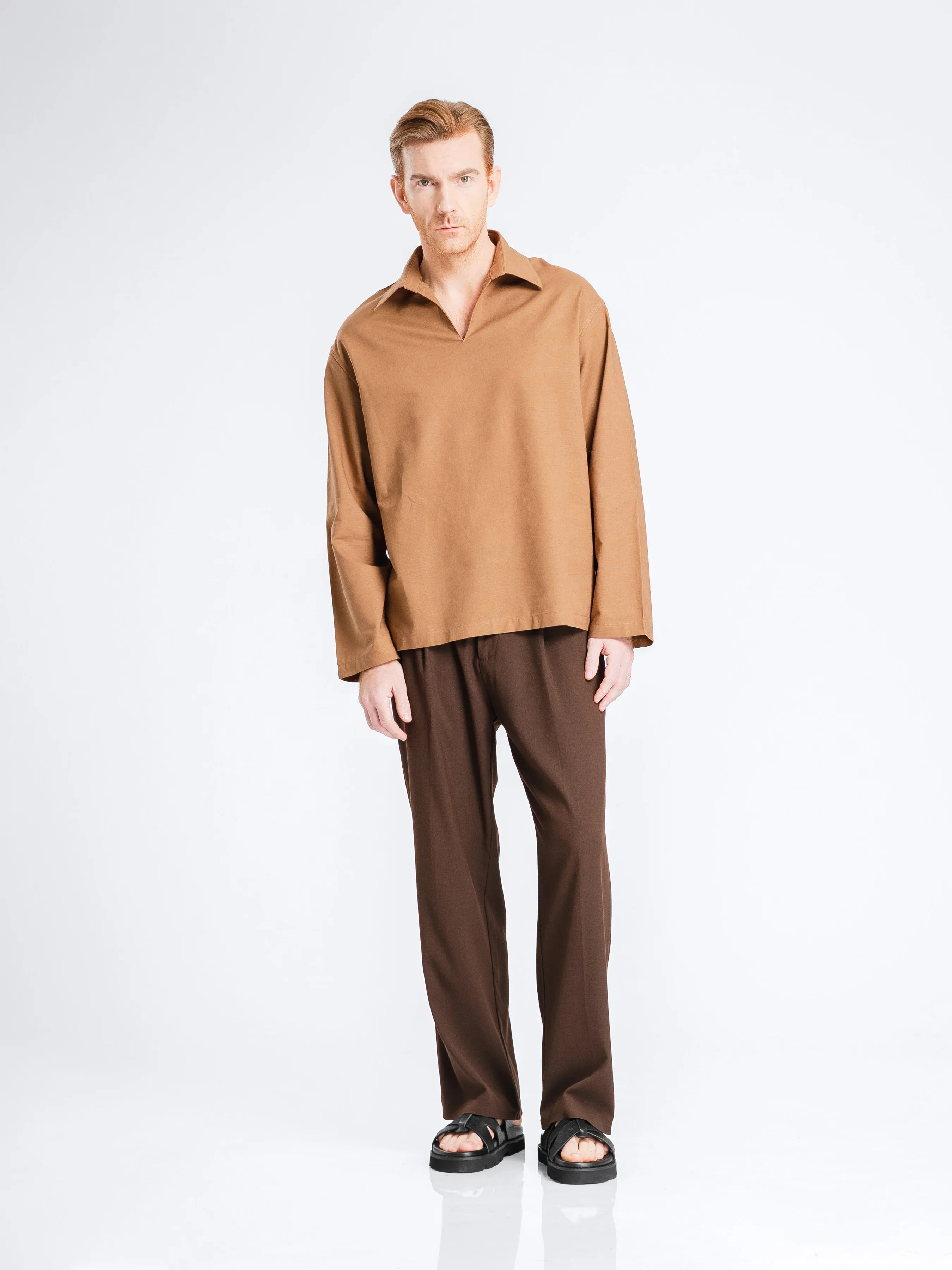 ArisShirtCappuccino_VareuseCollar_1_0c209f6c-675d-44cf-9af7-012b7a4f848c - Zeve