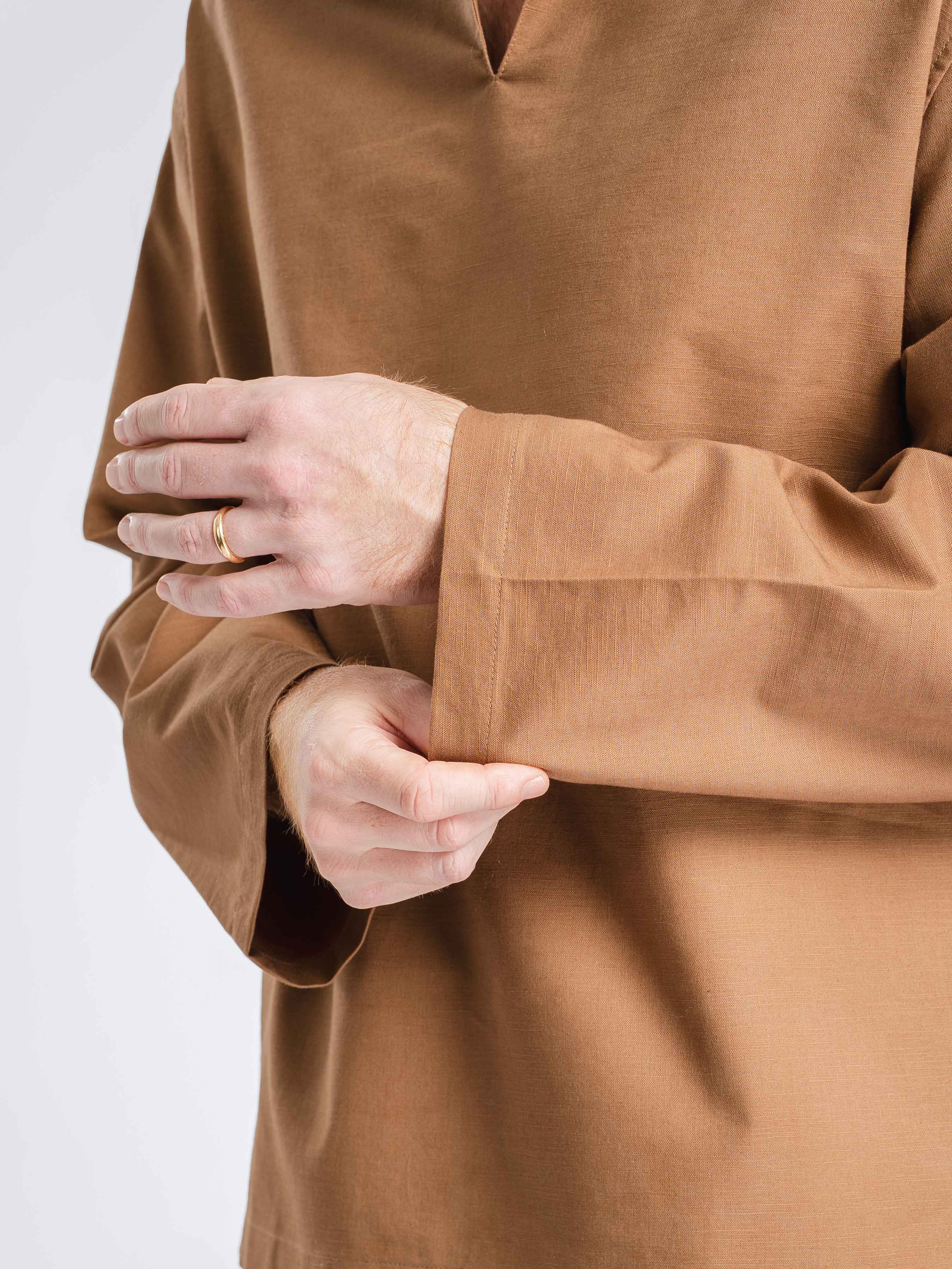 Aris Linen Shirt - Cappuccino