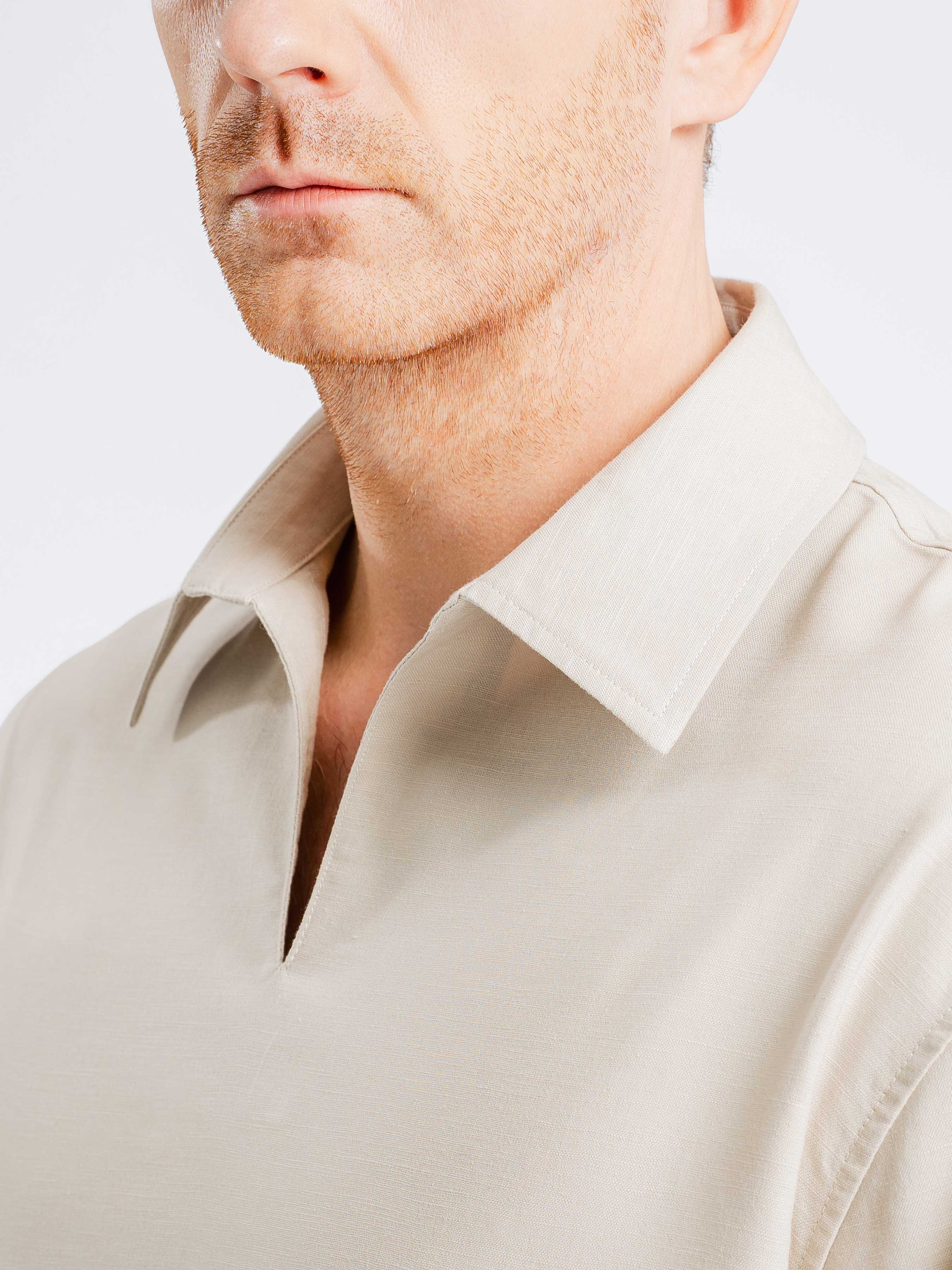 Aris Linen Shirt - Oat