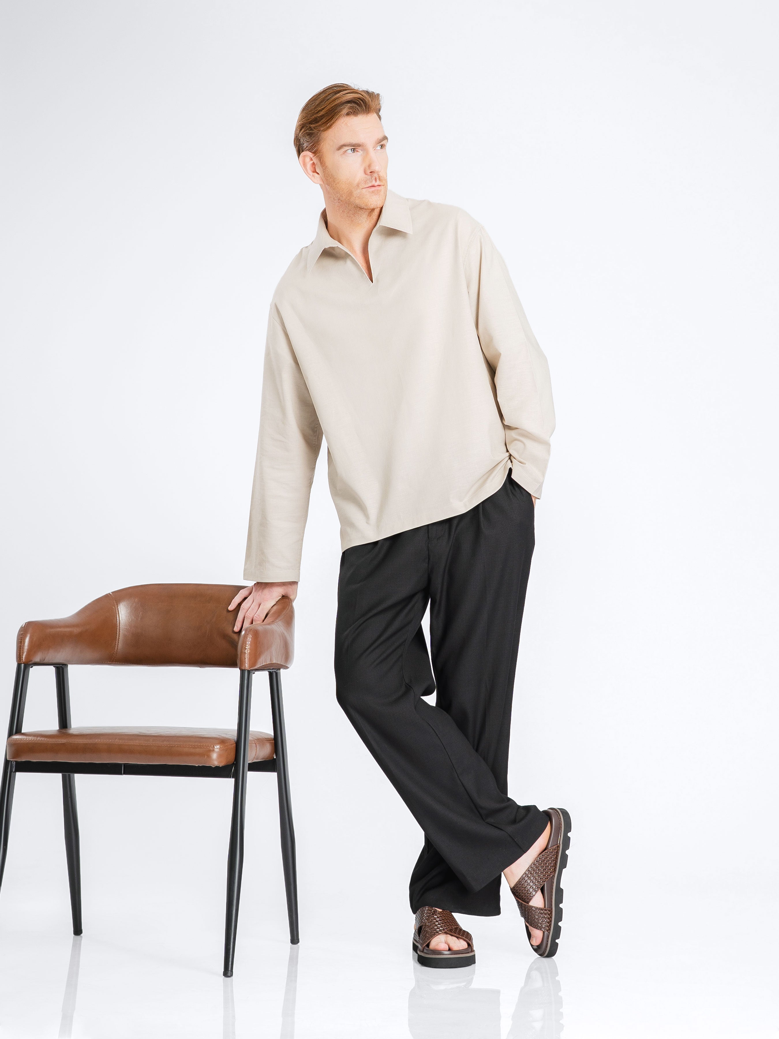 Aris Linen Shirt - Oat