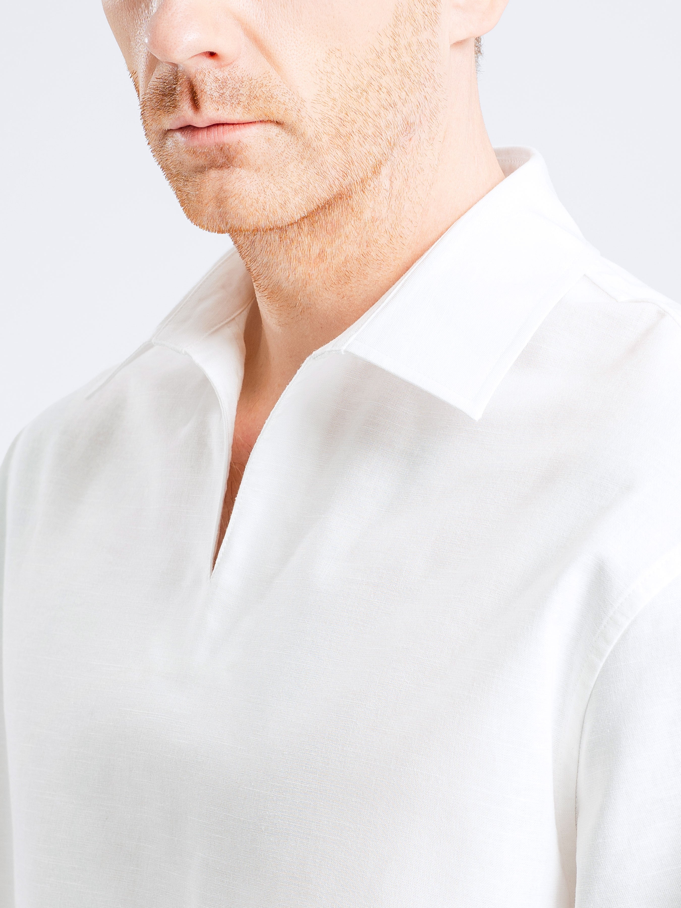 Aris Linen Shirt - White