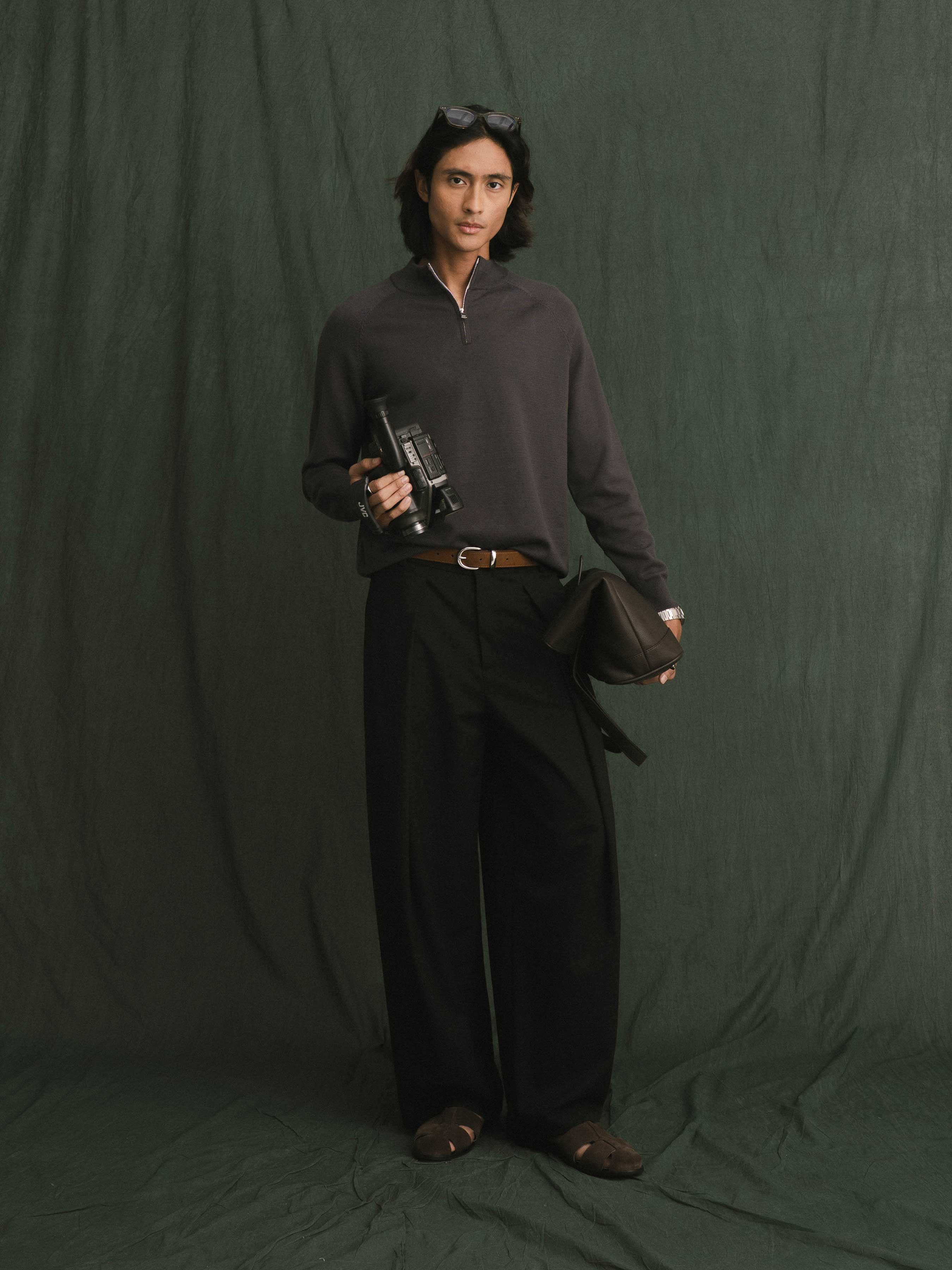 Auren Knit - Dark Grey Quater-Zip