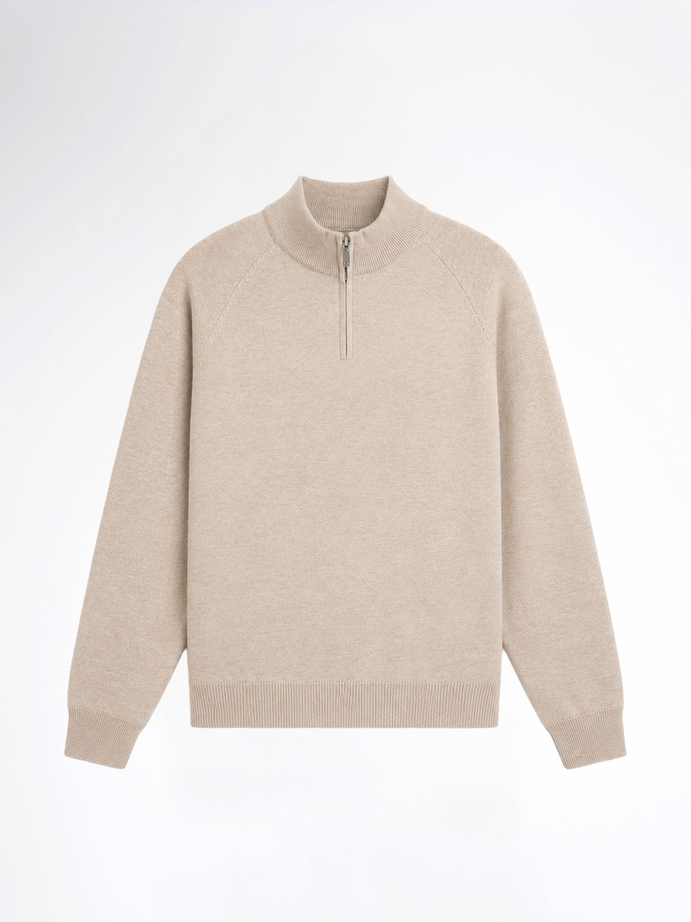 Auren Knit - Sand Quater-Zip