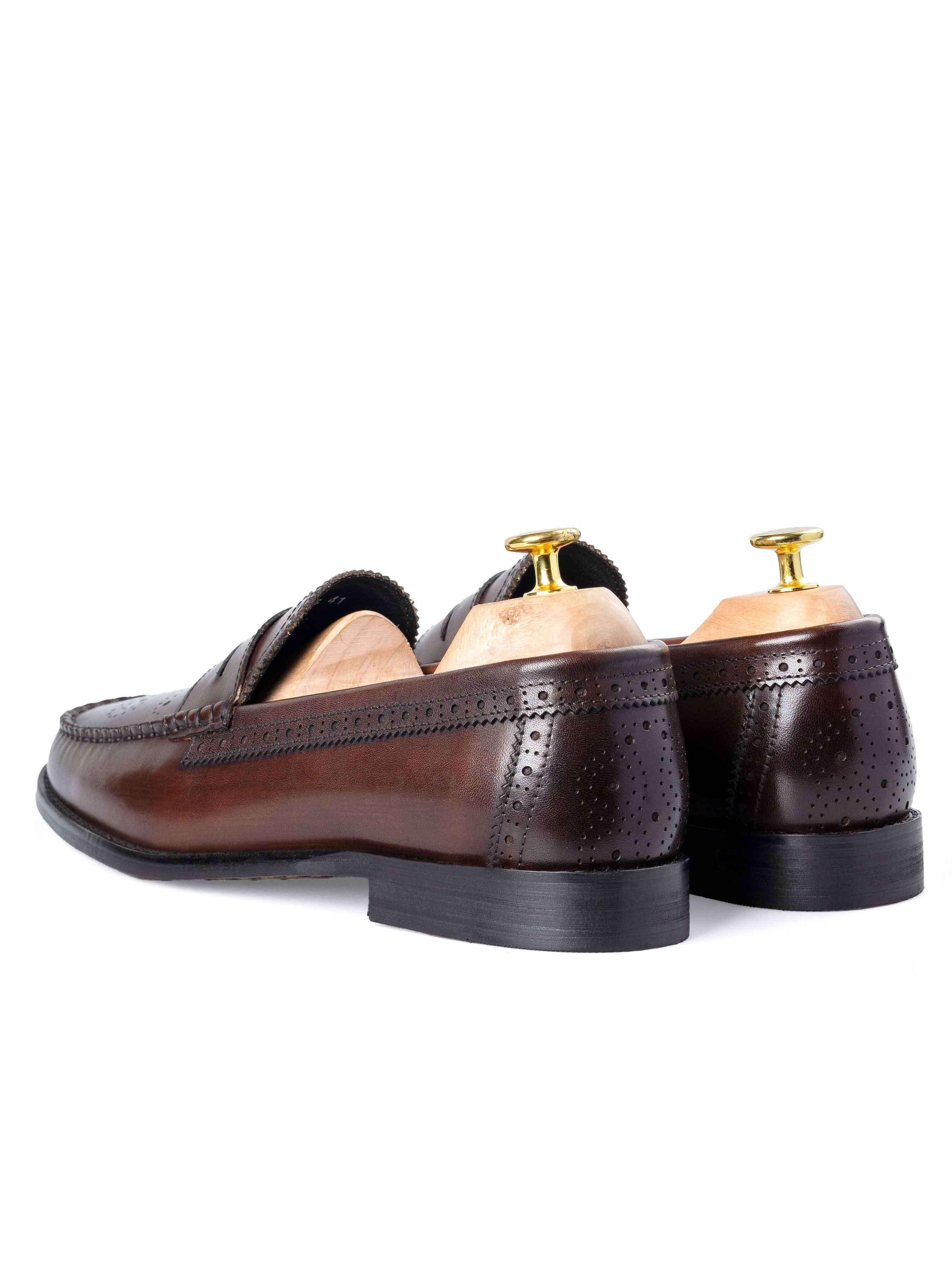 Back-Brogue-Penny-Loafer-Coffee - Zeve