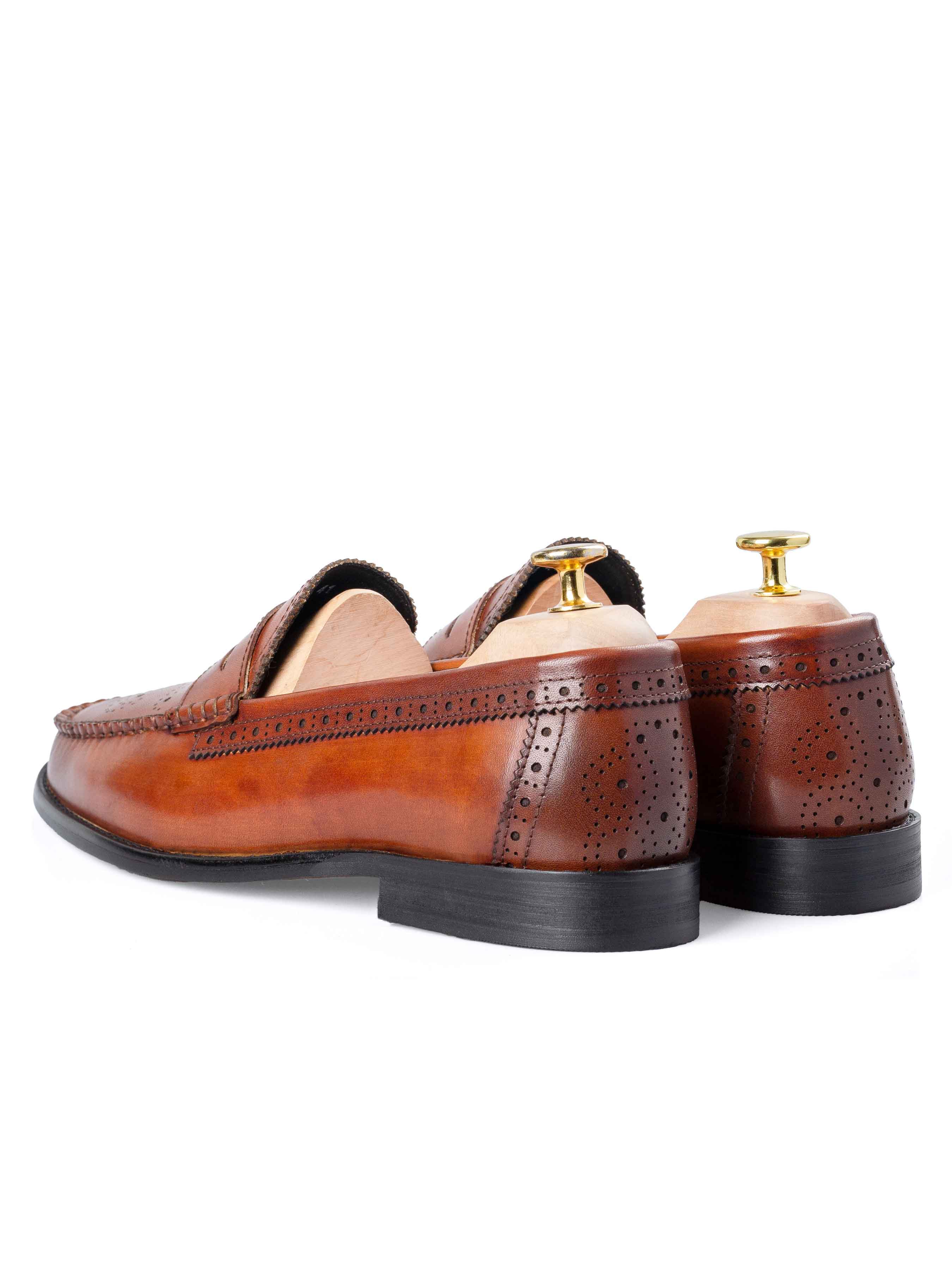 Back-Brogue-Penny-Loafer-CognacTan - Zeve