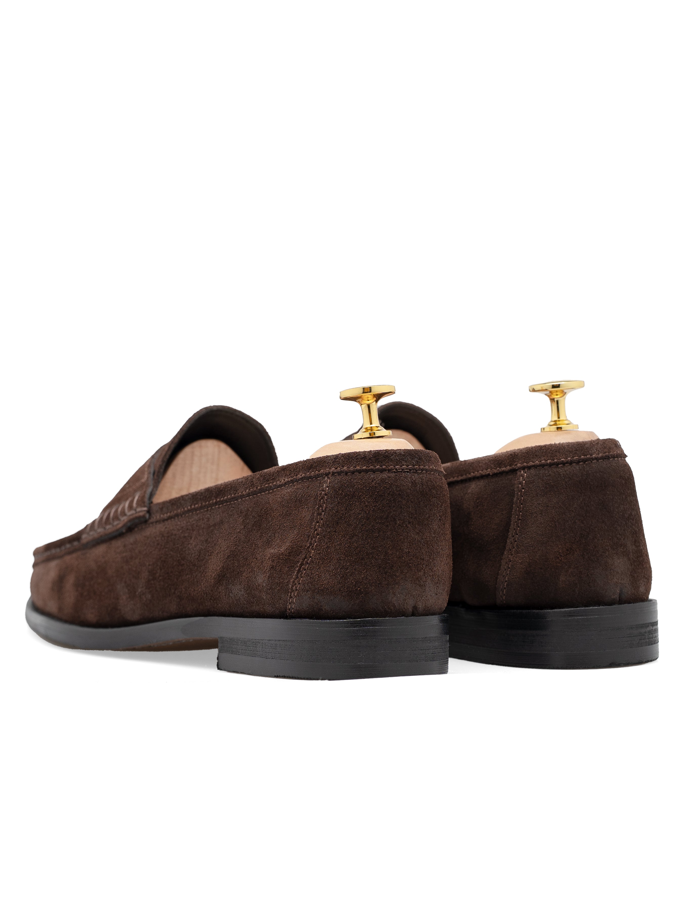 Penny Moccasin Loafer - Tobacco Brown Suede Leather