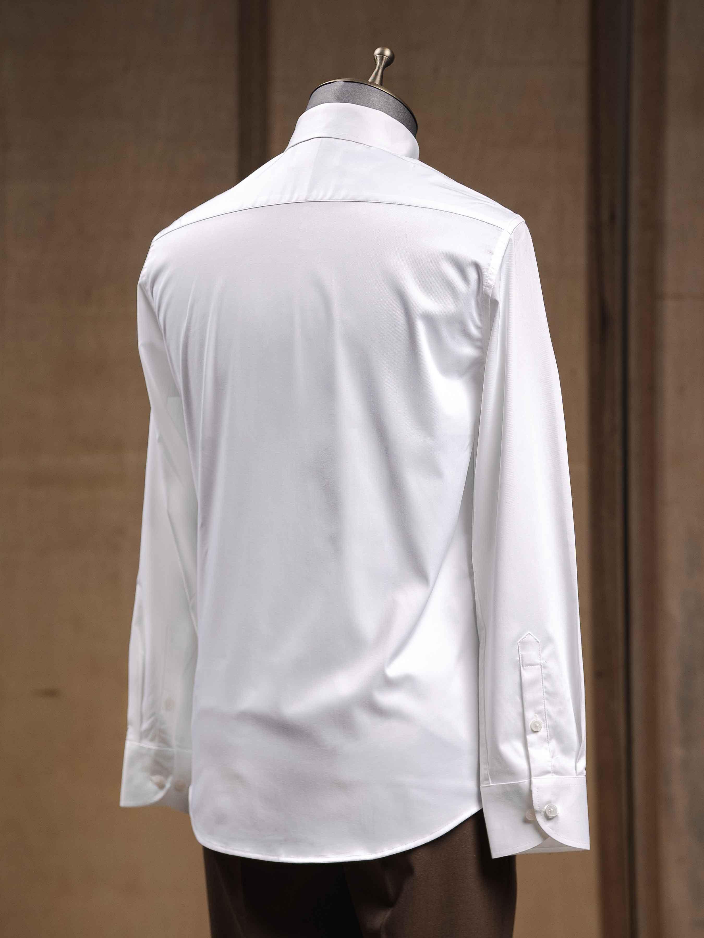 BackShirtWhiteClubCollar - Zeve