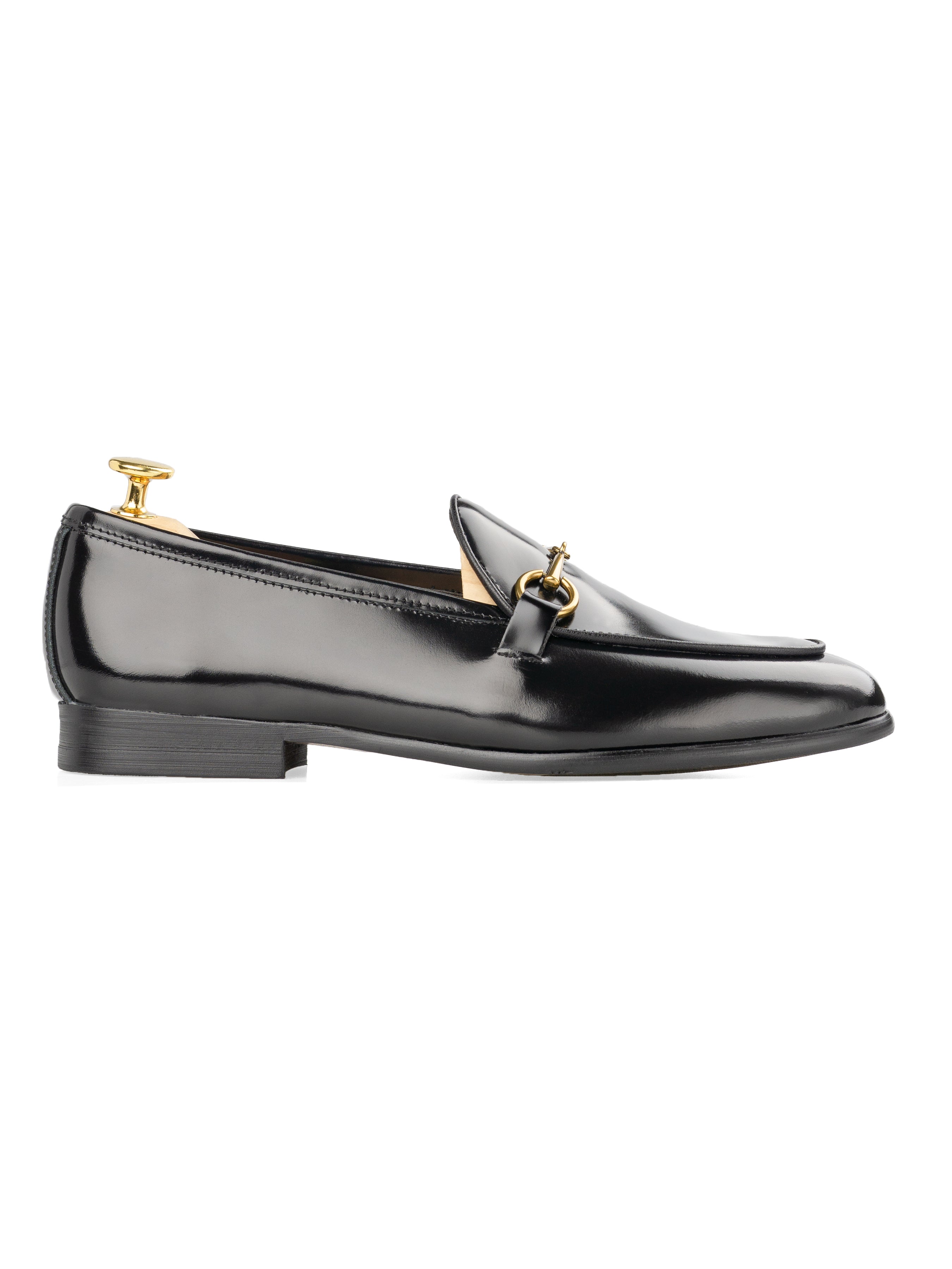 Belgian-Loafer-Horsebit-Buckle-Black-Patent-_Gold-Buckle__01 - Zeve