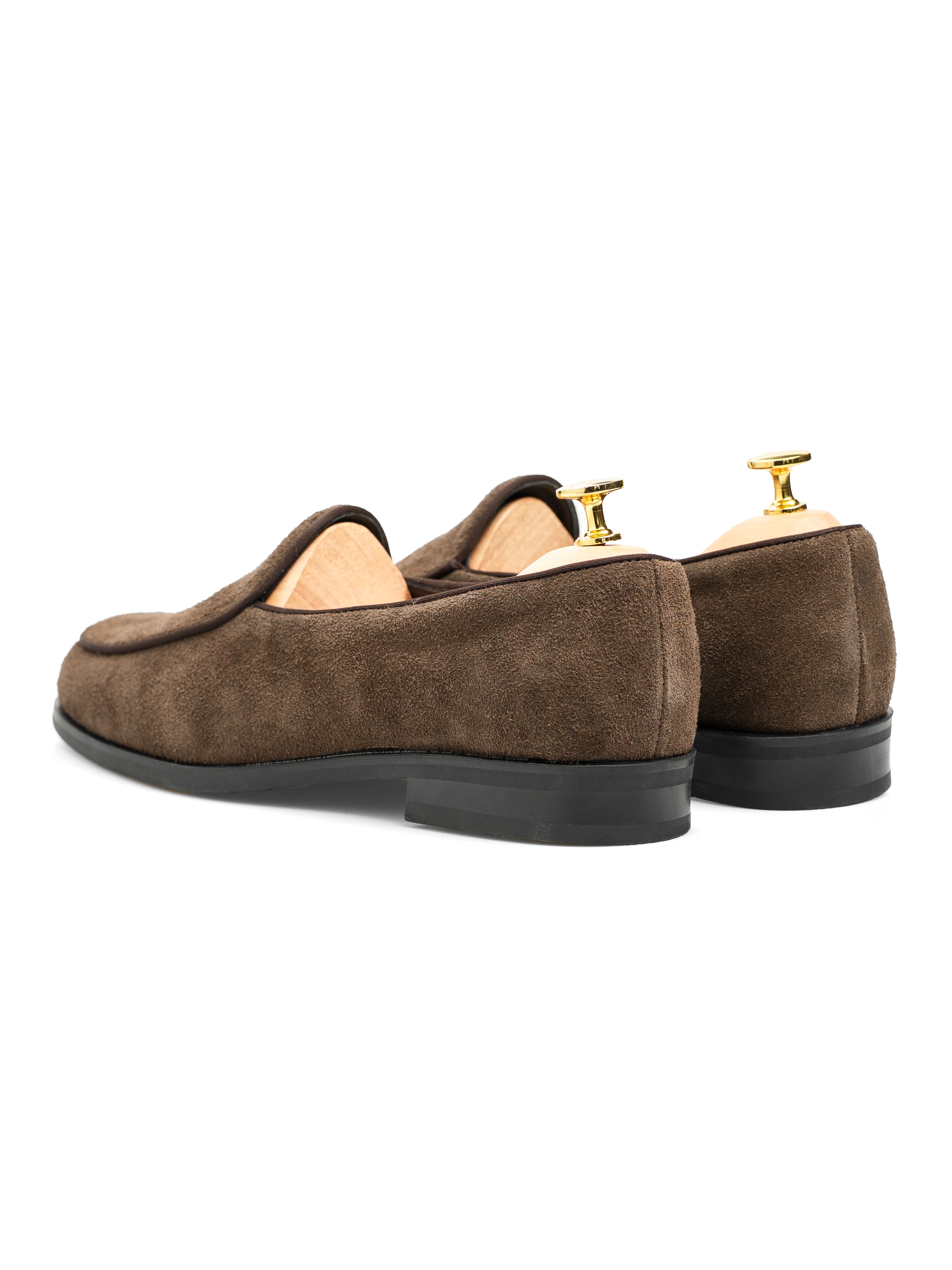Belgian Loafer - Brown Suede Leather