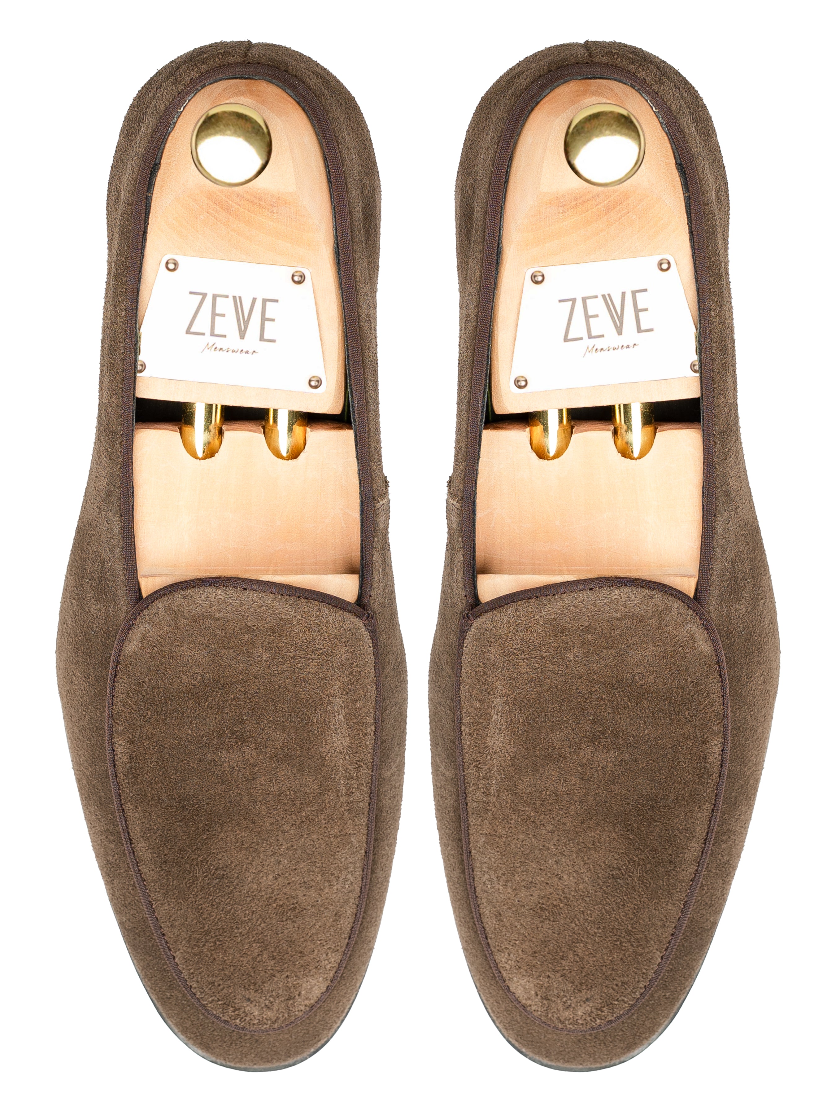 Belgian Loafer - Brown Suede Leather
