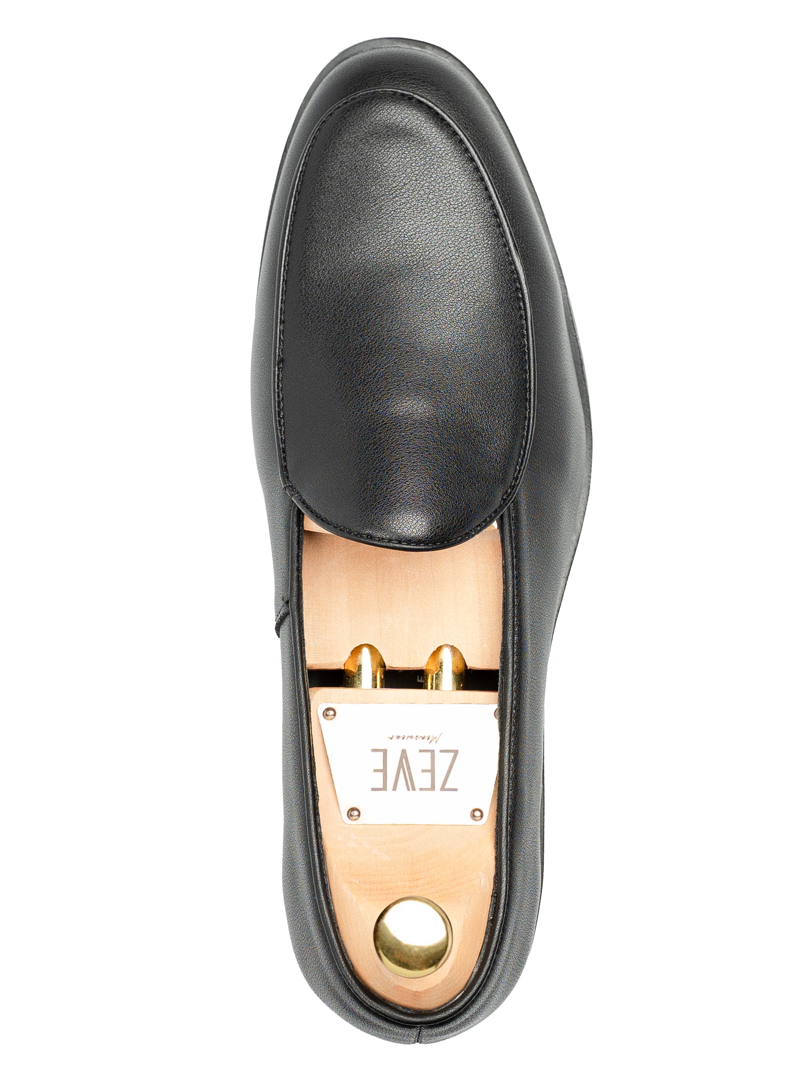 BelgianLoaferSolidBlackLeatherSingle - Zeve