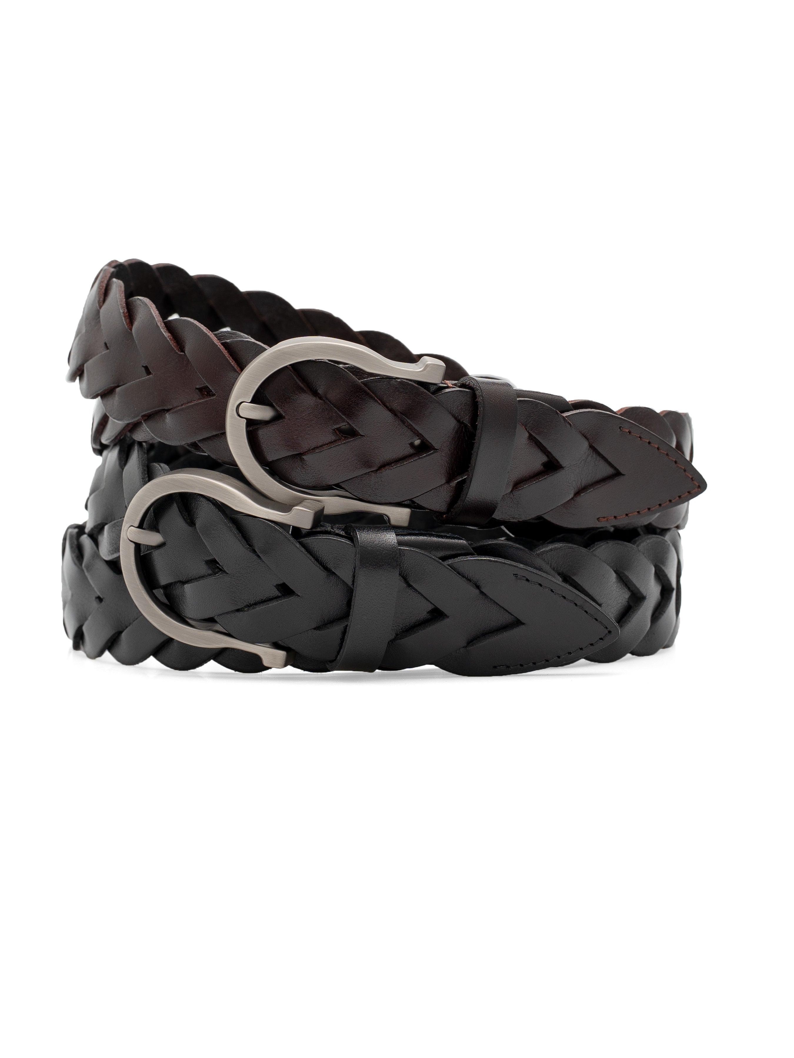 Intreccio Belt with Silver-Toned Buckle