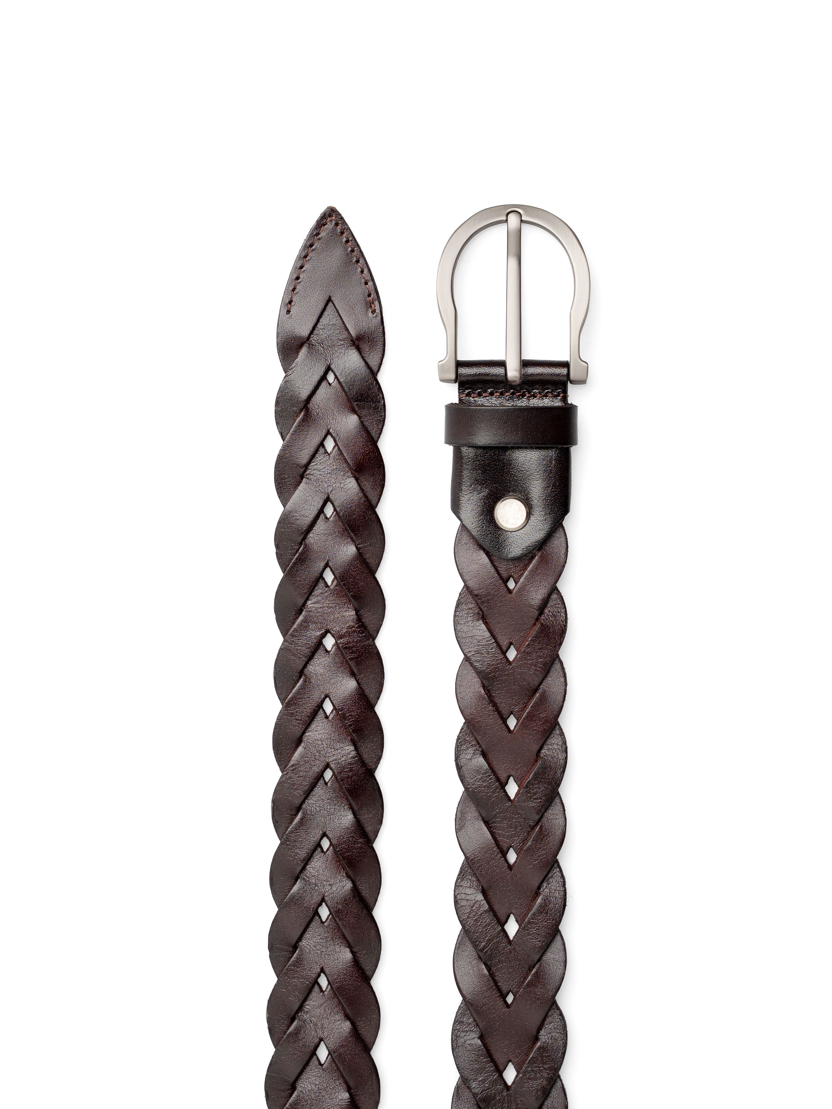 Intreccio Belt with Silver-Toned Buckle