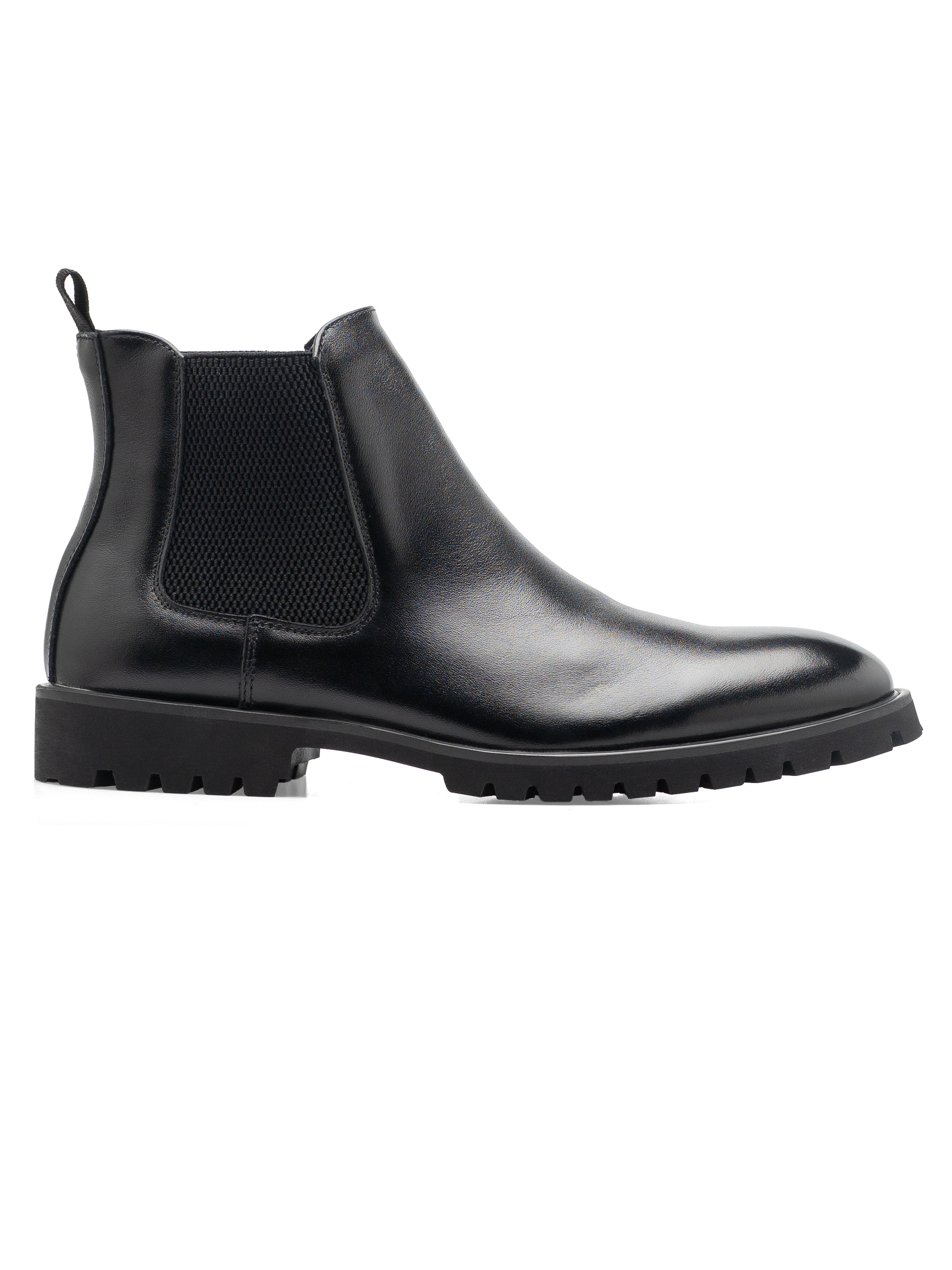 Braxon Chelsea Boots - Solid Black (Brava Sole)