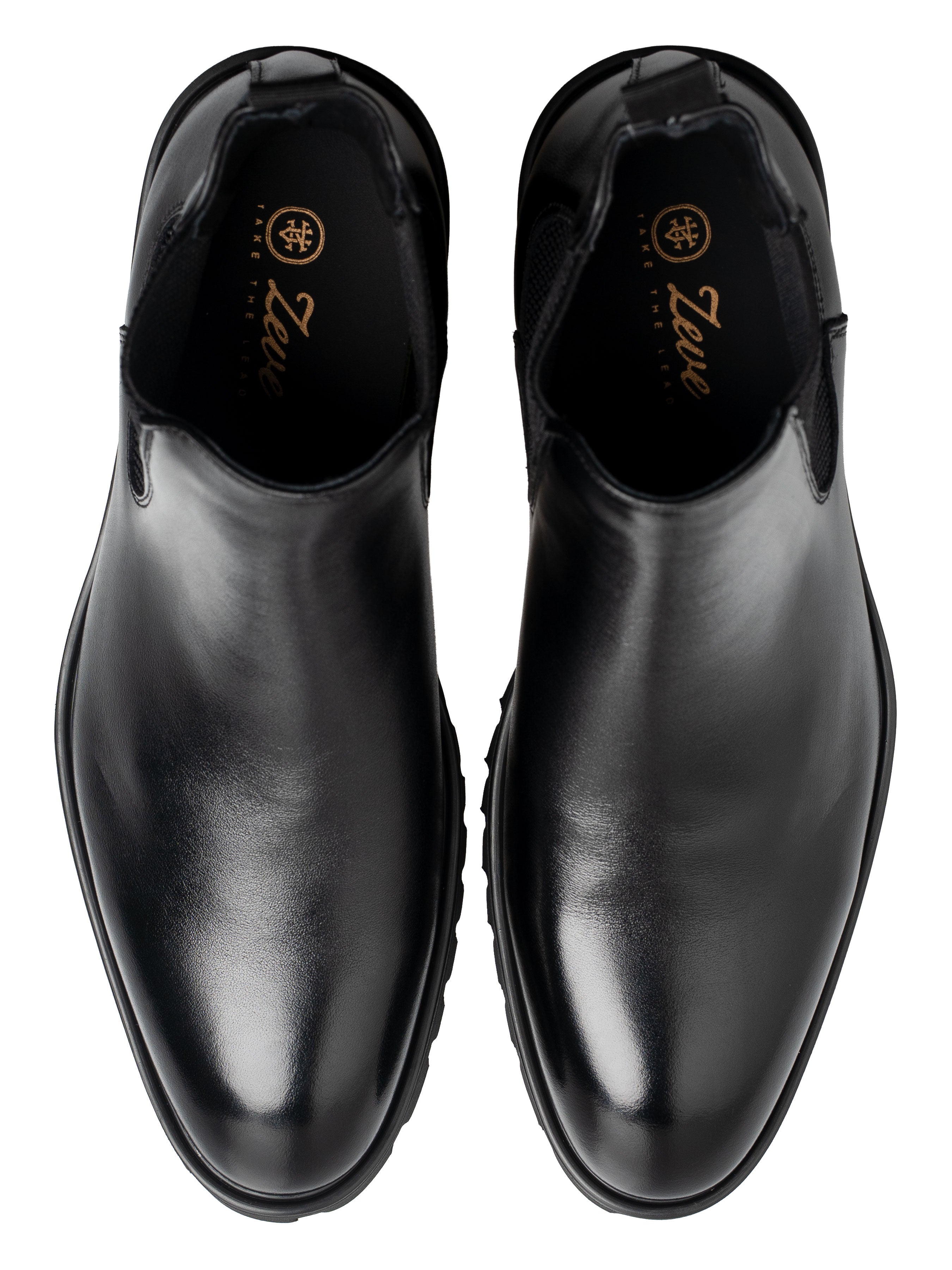 Braxon Chelsea Boots - Solid Black (Brava Sole)