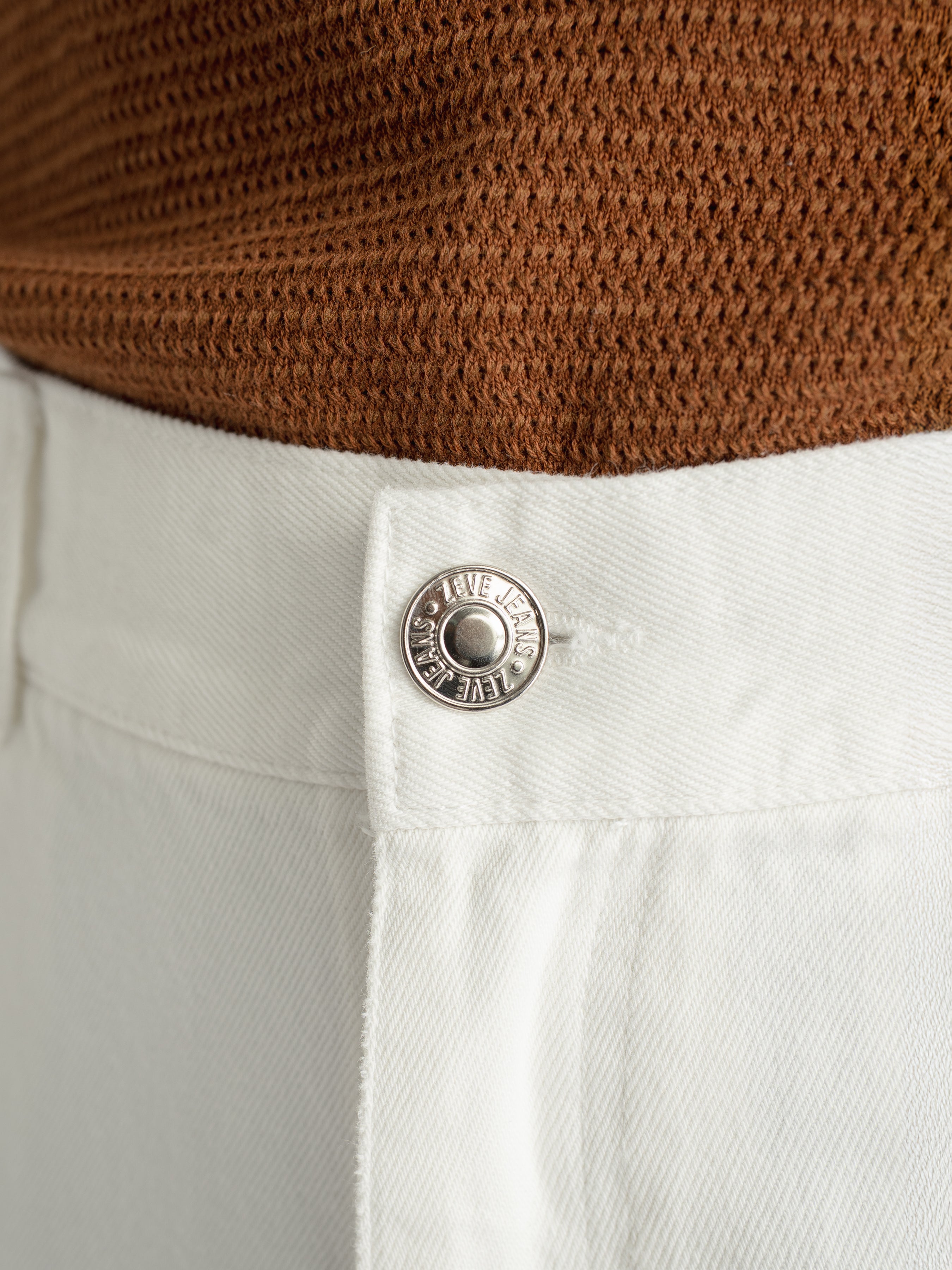 Palermo High Waisted Jeans - White (Wide Fit)
