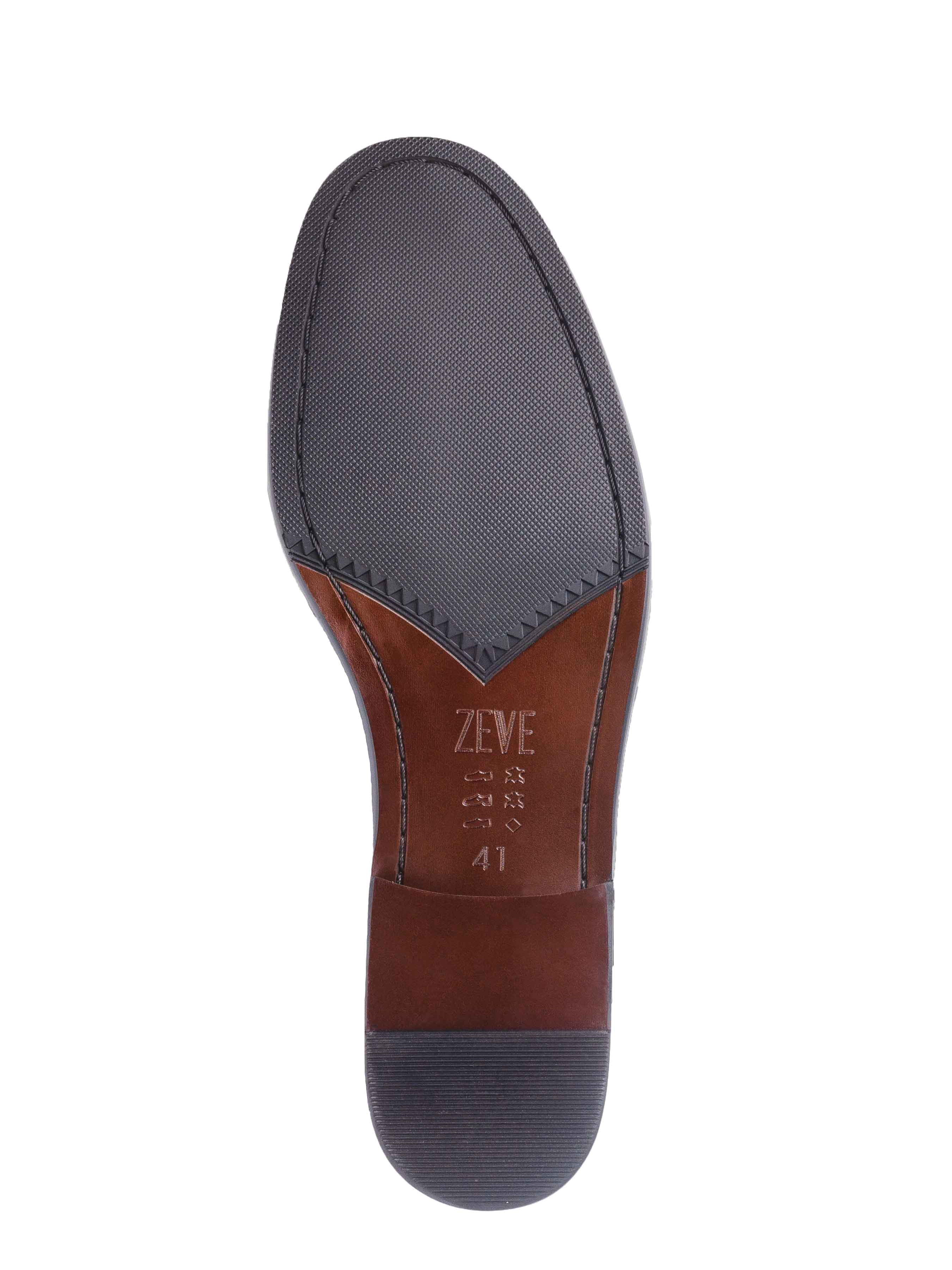 CavalloOxfordCapToeSolidBlack_SuedeLeatherSole - Zeve
