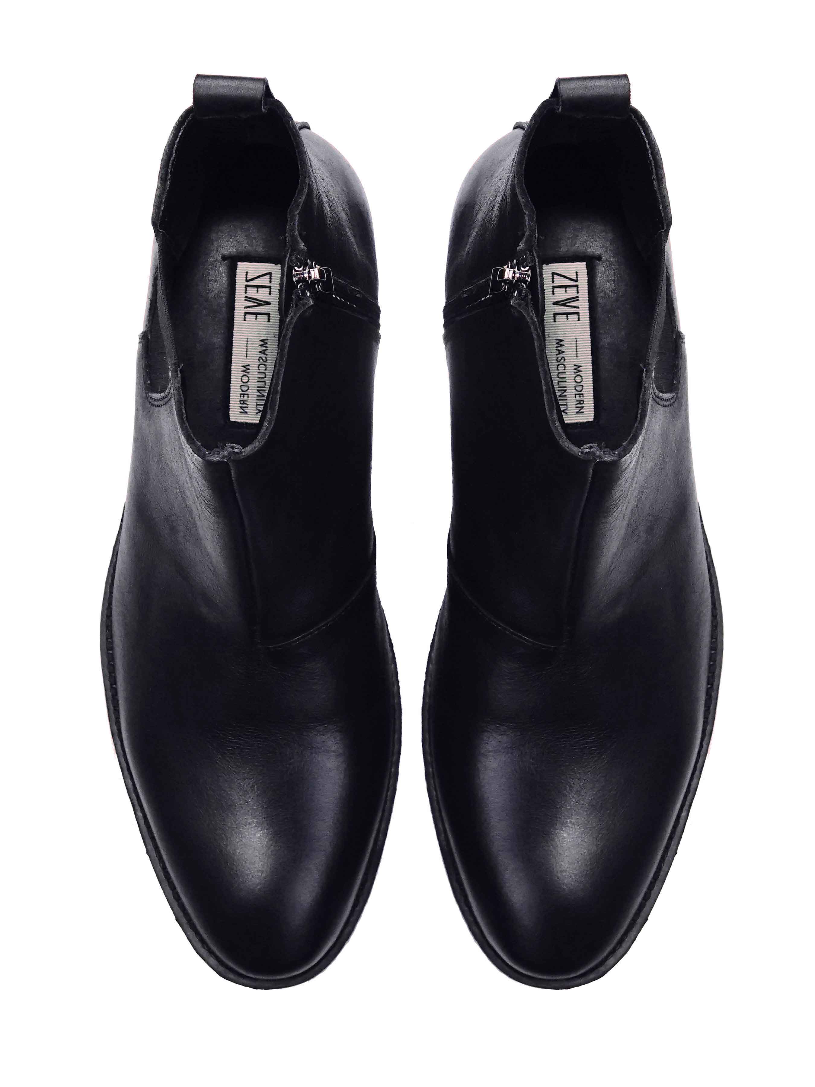 ChelseaBootsZipperBlackSolidZeveInternationalmenshoesKualaLumpur05 - Zeve
