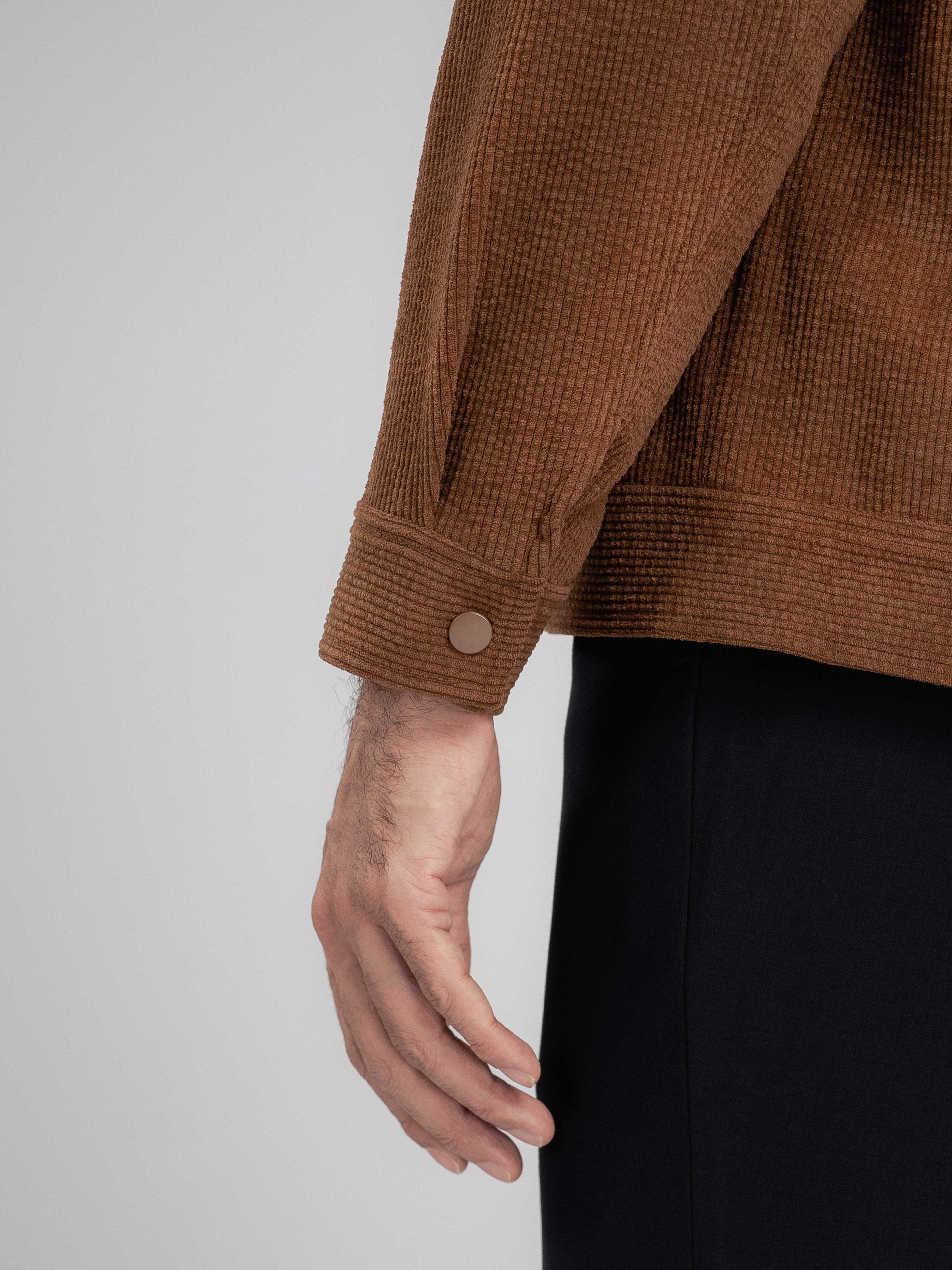 CorduroyJacketBrownCuff - Zeve