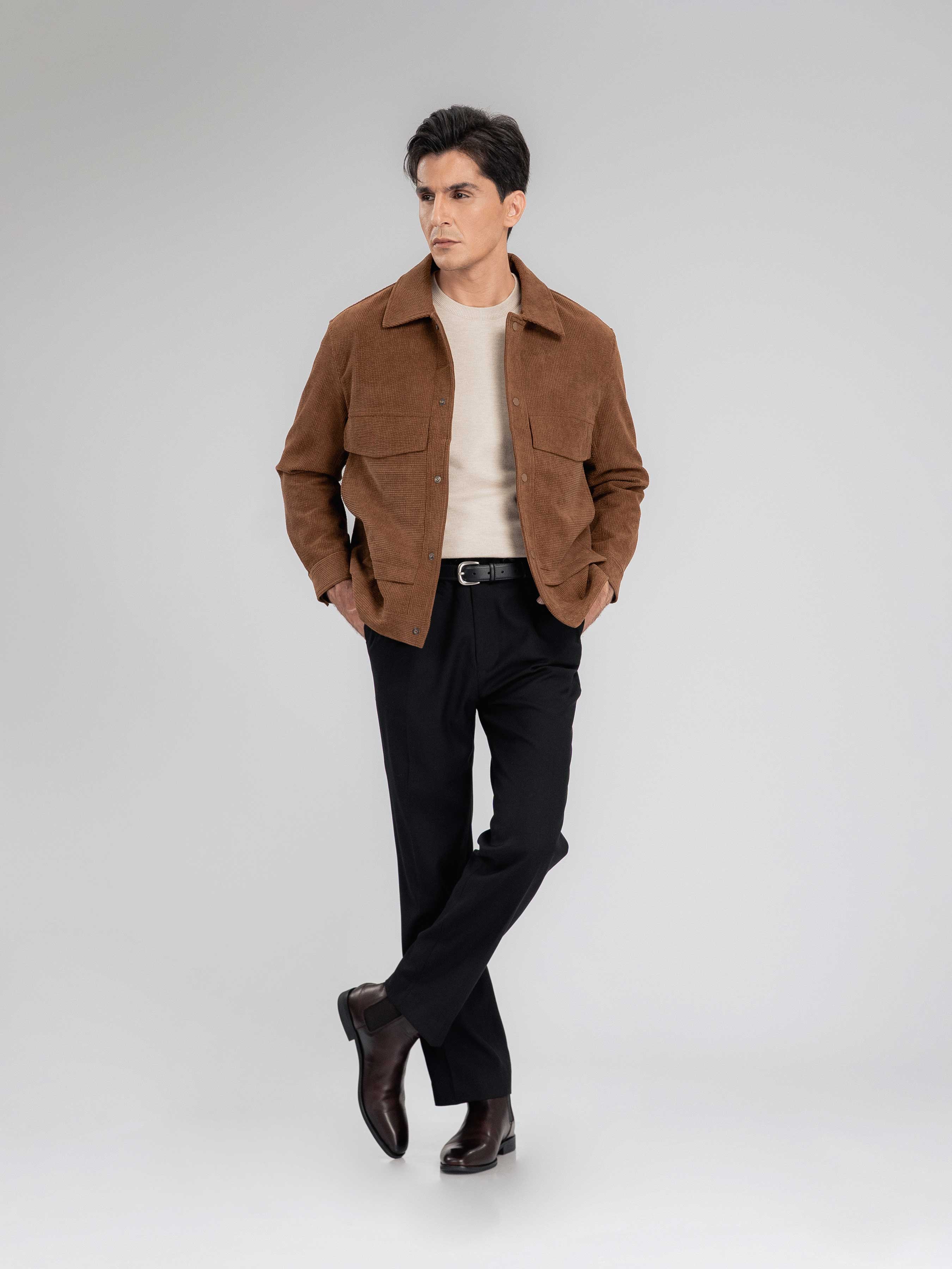 CorduroyJacketBrownFull1 - Zeve