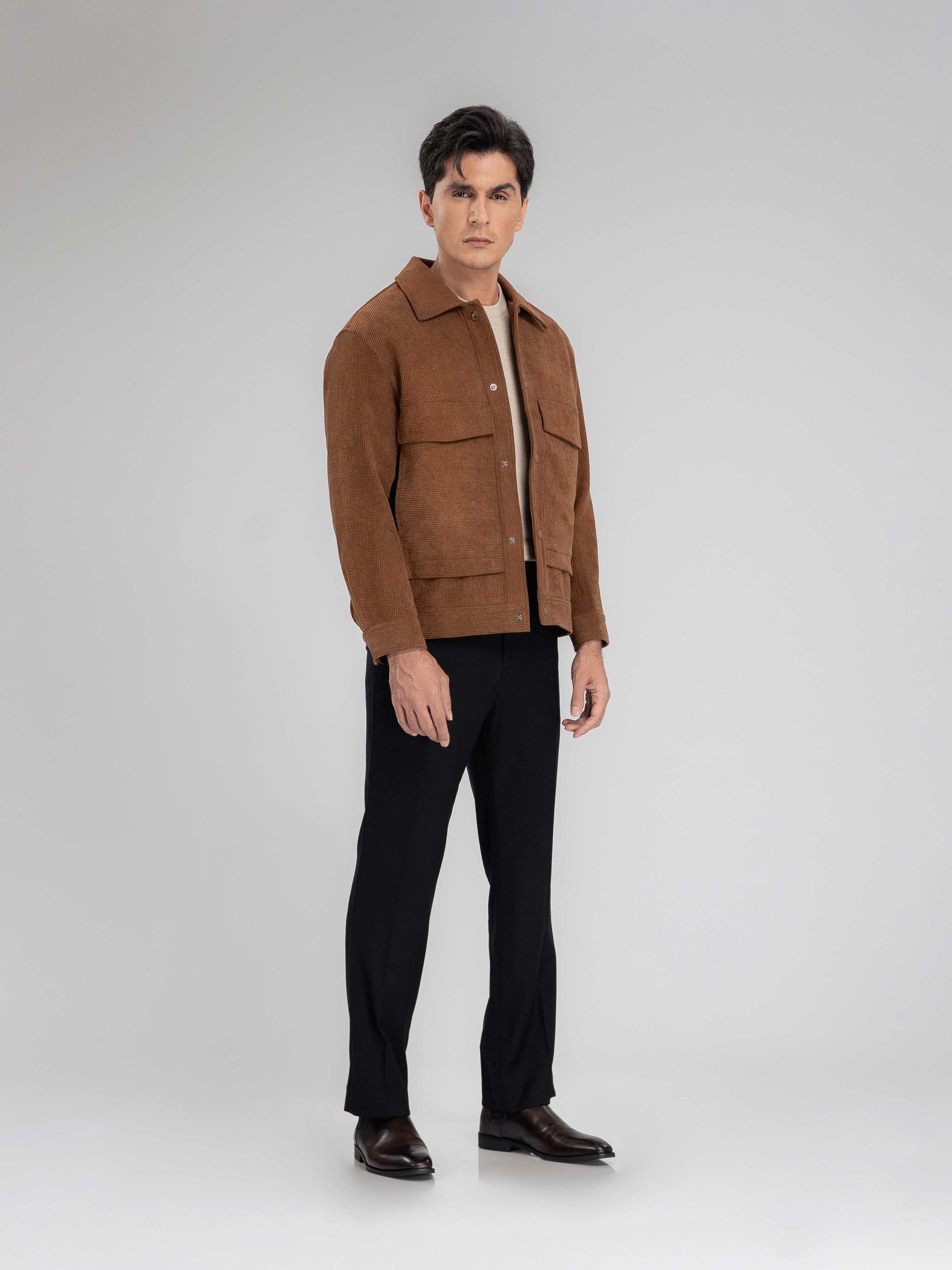 CorduroyJacketBrownFull2 - Zeve