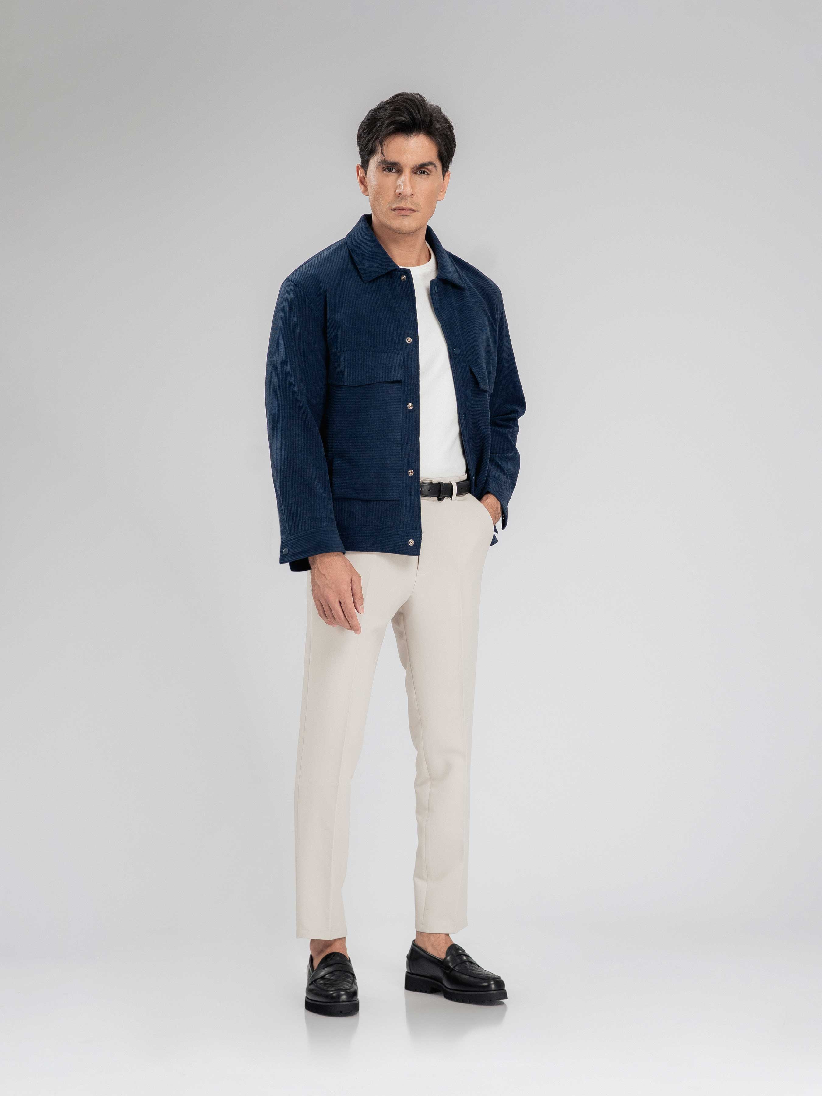 Corduroy Jacket - Navy