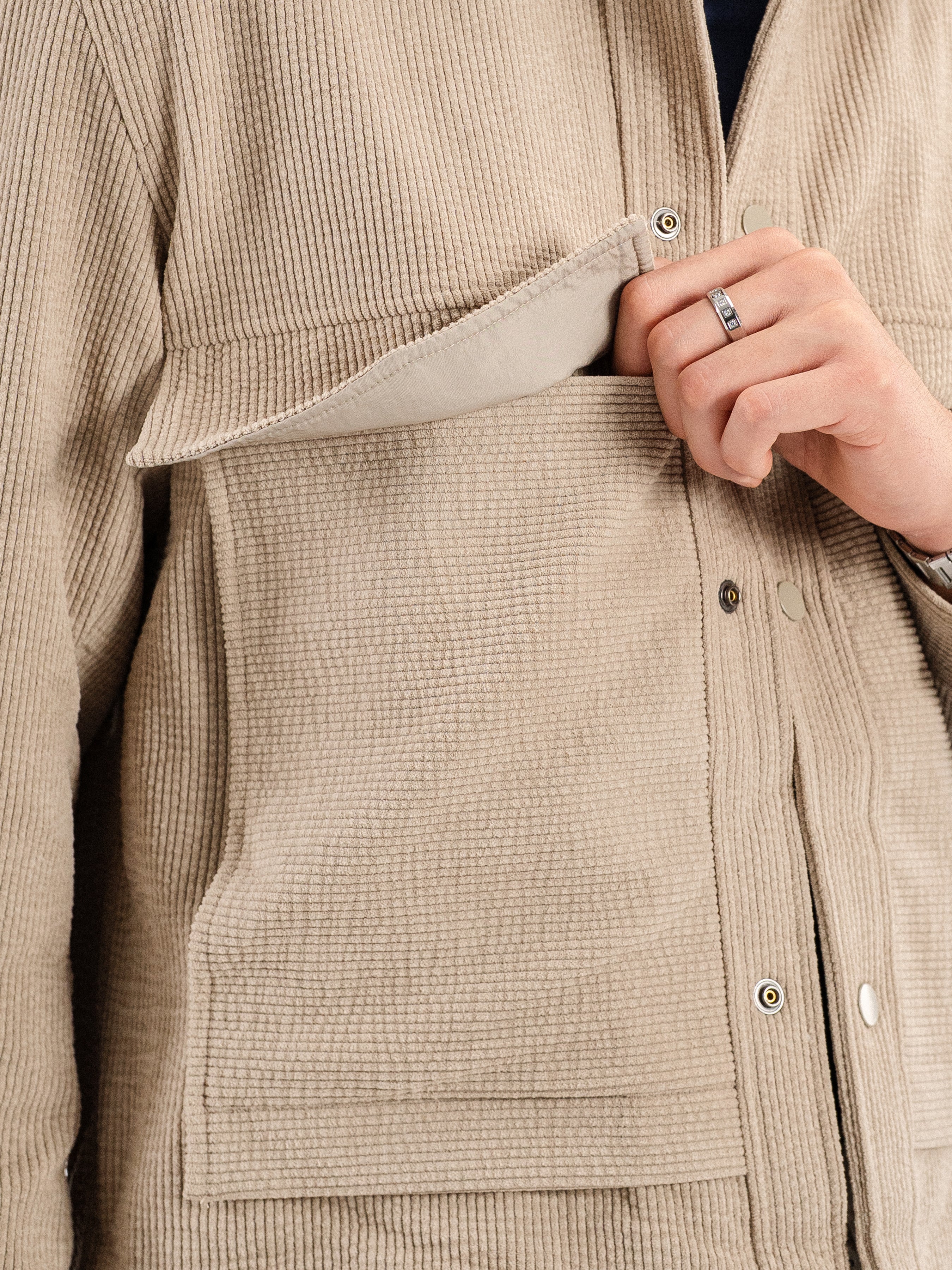 Corduroy Jacket - Taupe