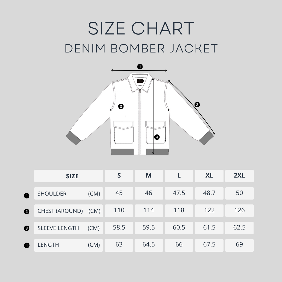 Denim Bomber Jacket - Khakis