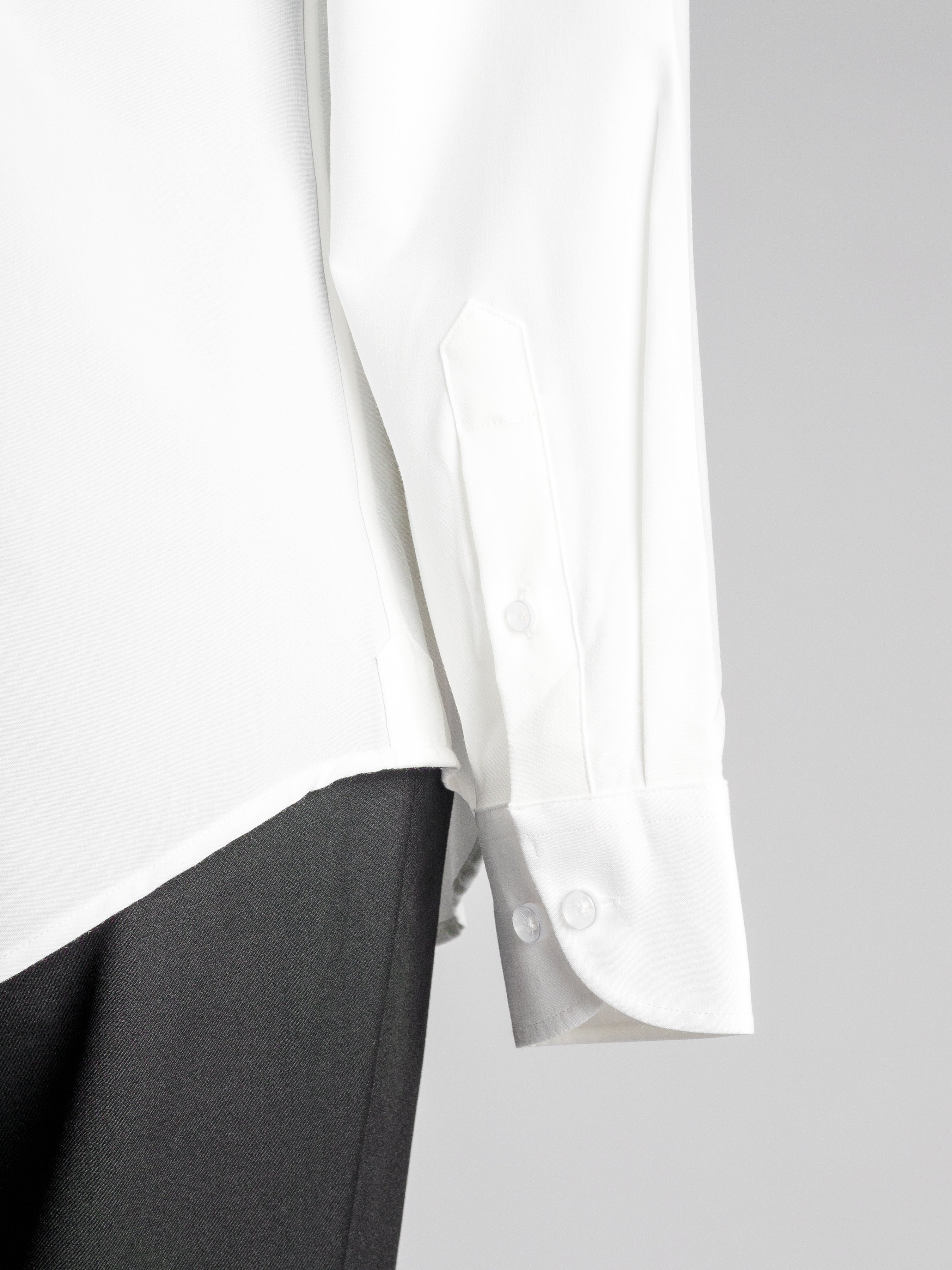 Elio-Formal-Shirt-White-Button-Down-Collar-Sleeve - Zeve