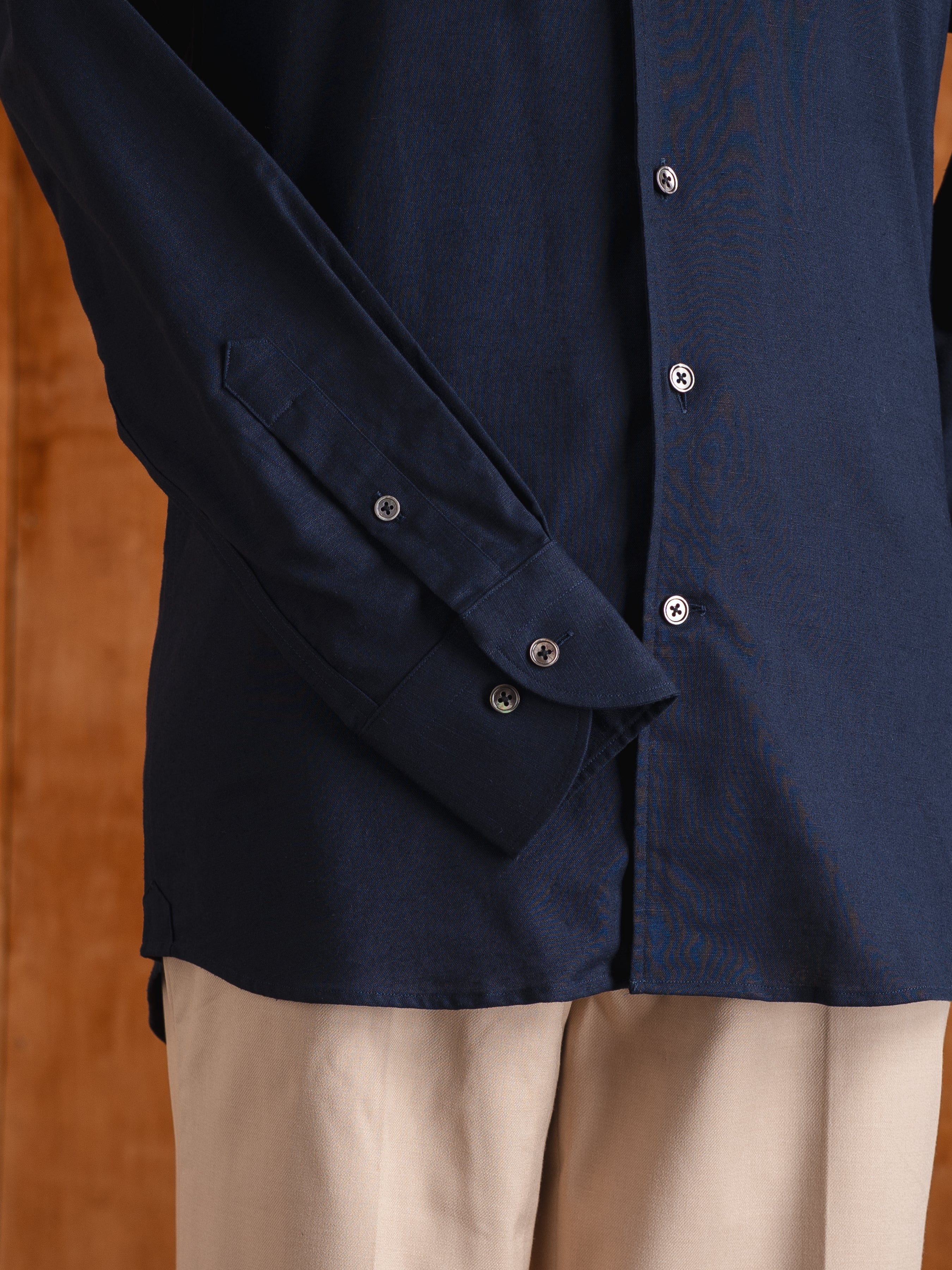 EmanuelFormalShirtNavyBlueOne-pieceCollar05 - Zeve
