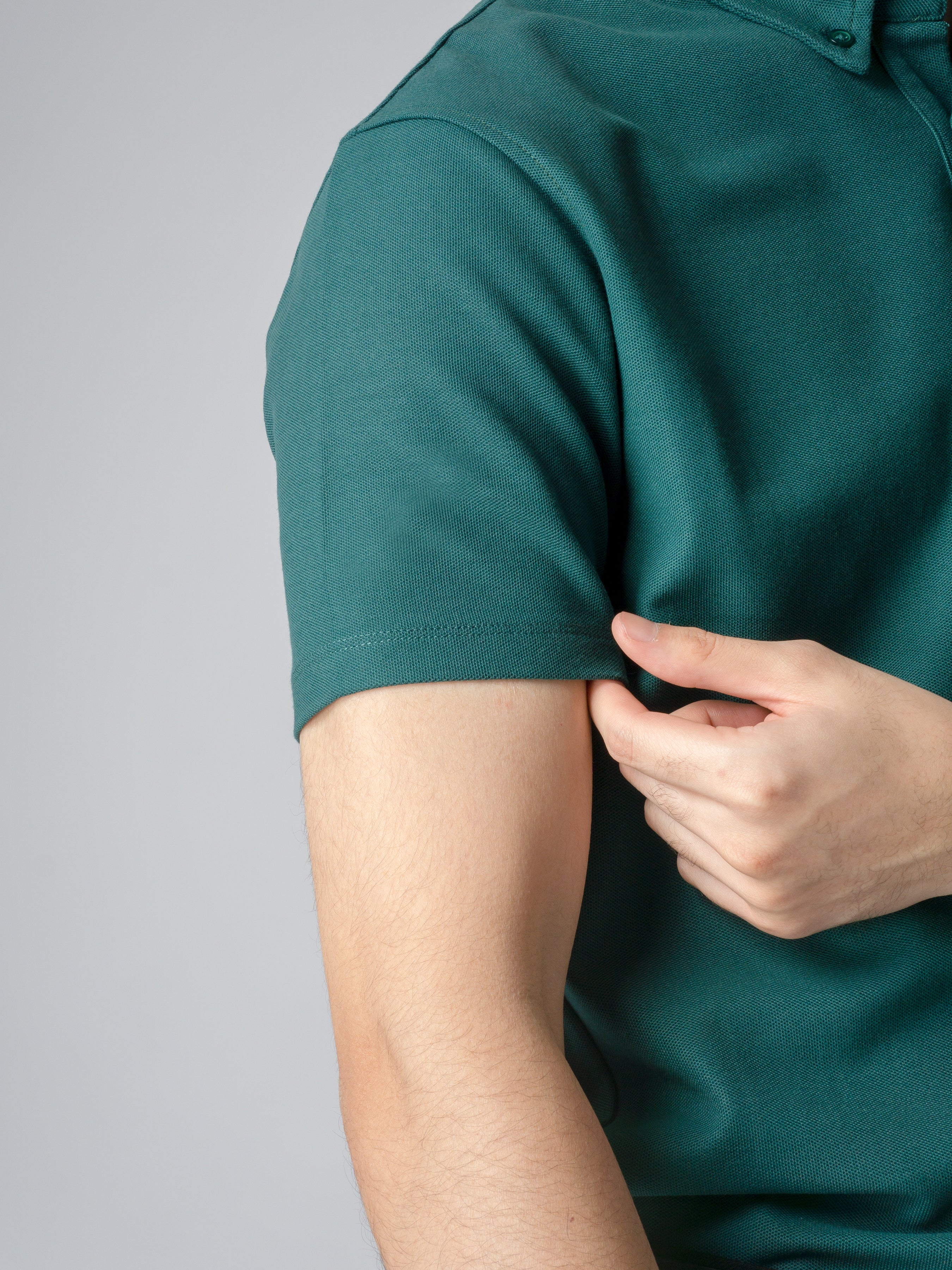 Emerald-Green-Polo-Button-Down-Short-2 - Zeve
