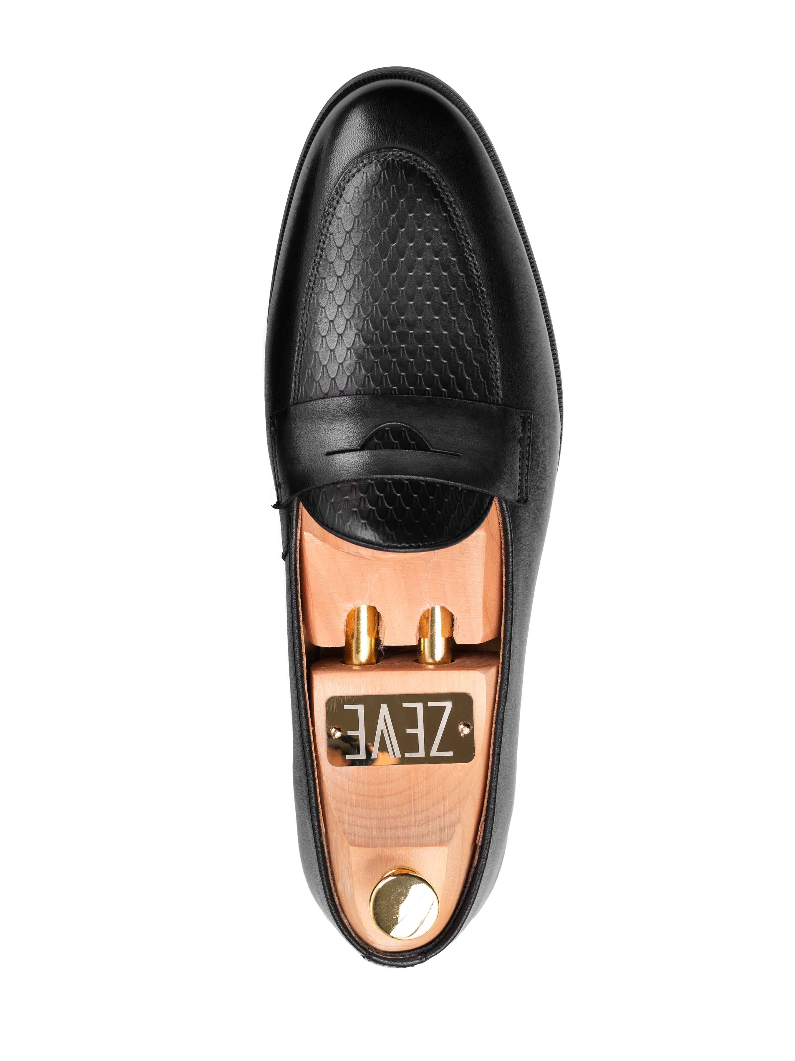 Enzo-Belgian-Loafer-Black-Grey-Single-_1 - Zeve
