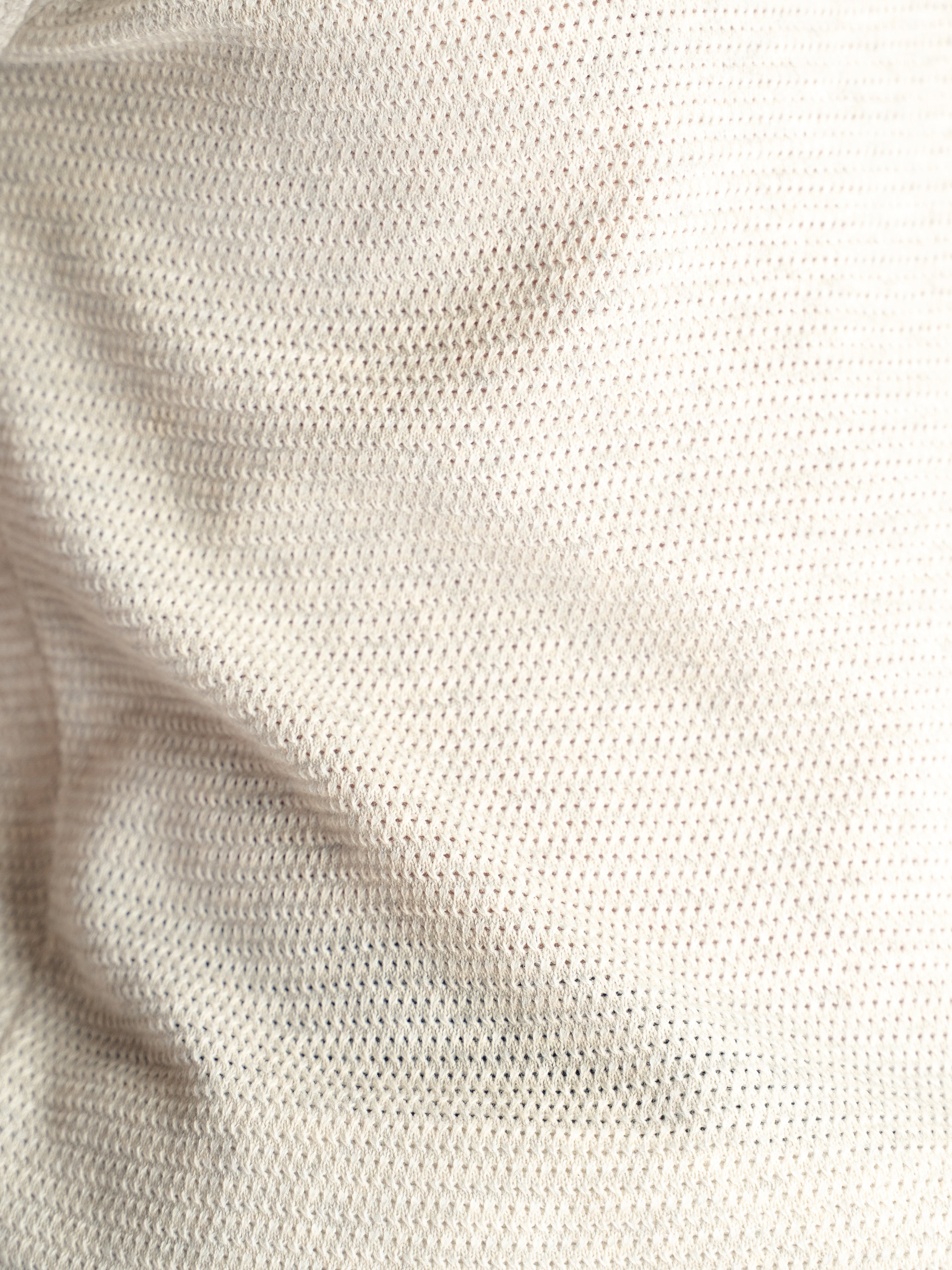 Ezra Knit Polo Tee - Beige