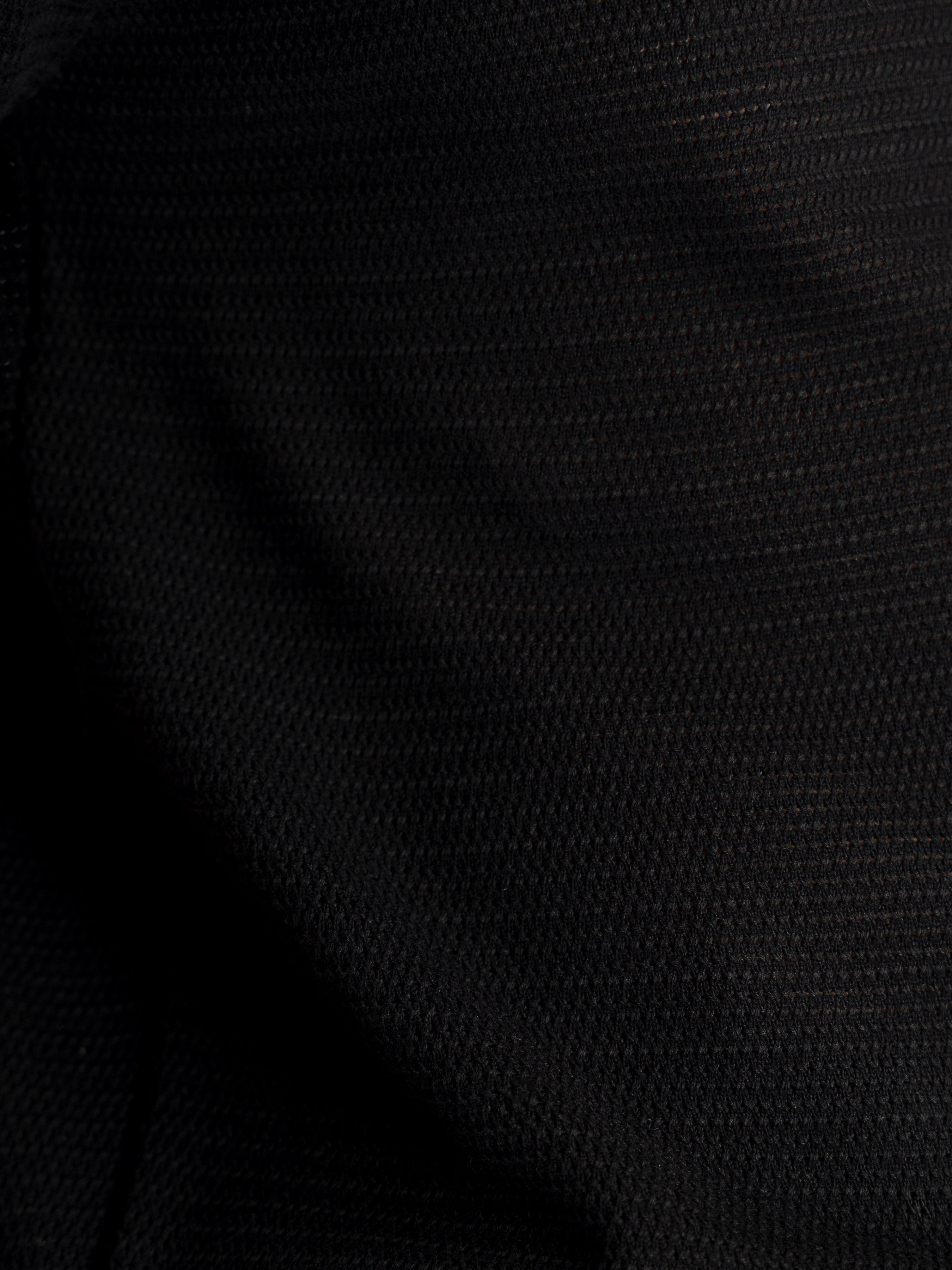 Ezra Knit Polo Tee - Black