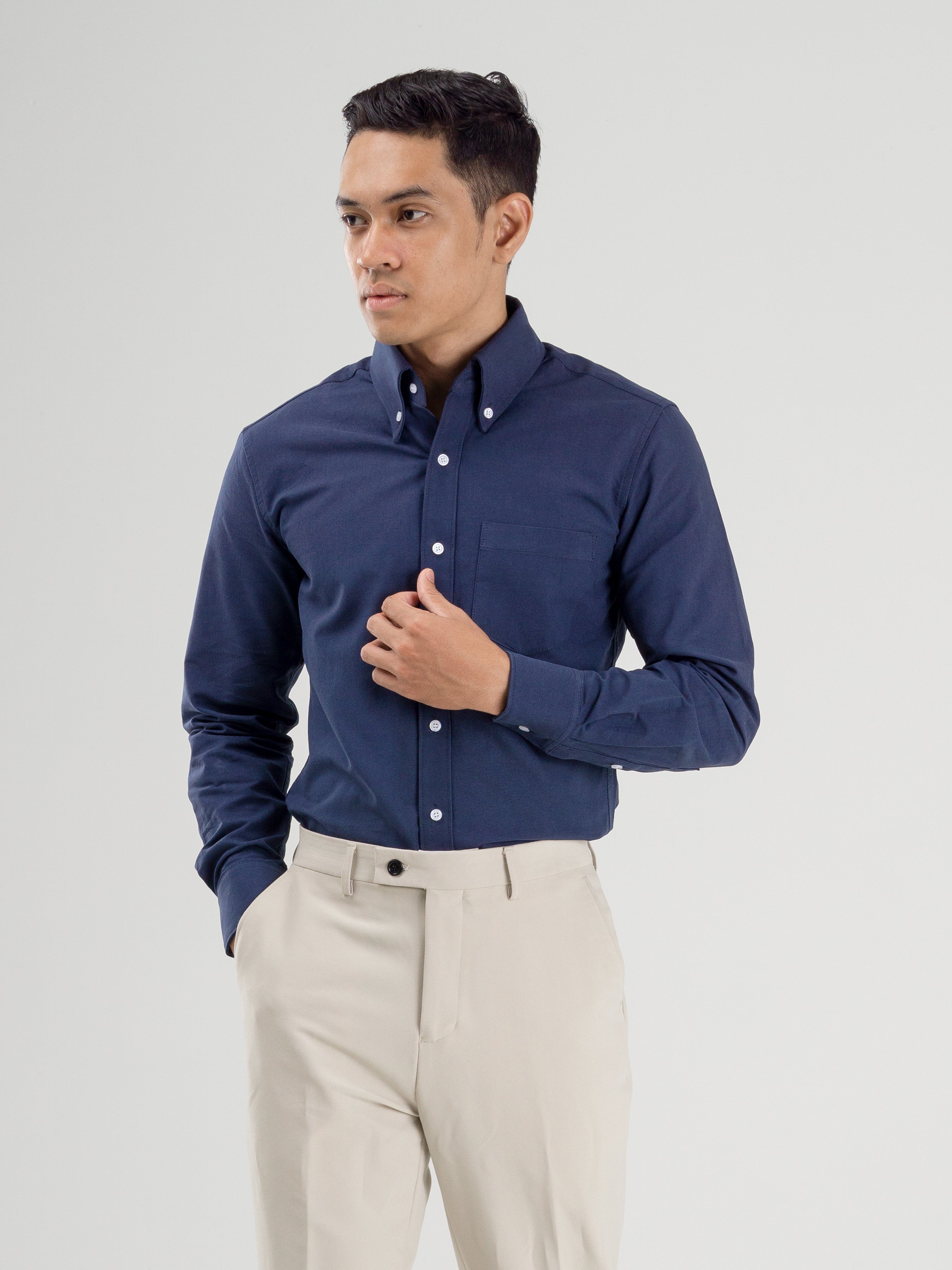 Formal-Shirt-Blue-Oxford-Button-Down-Collar_06 - Zeve