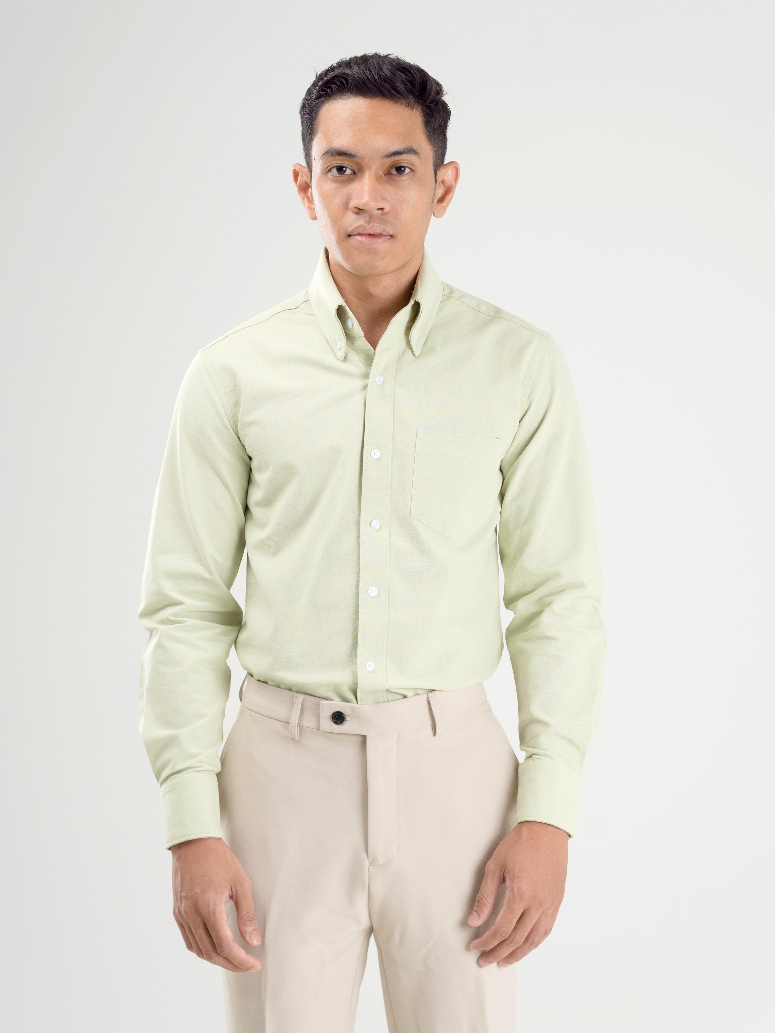 Formal-Shirt-Mint-Green-Oxford-Button-Down-Collar_06 - Zeve