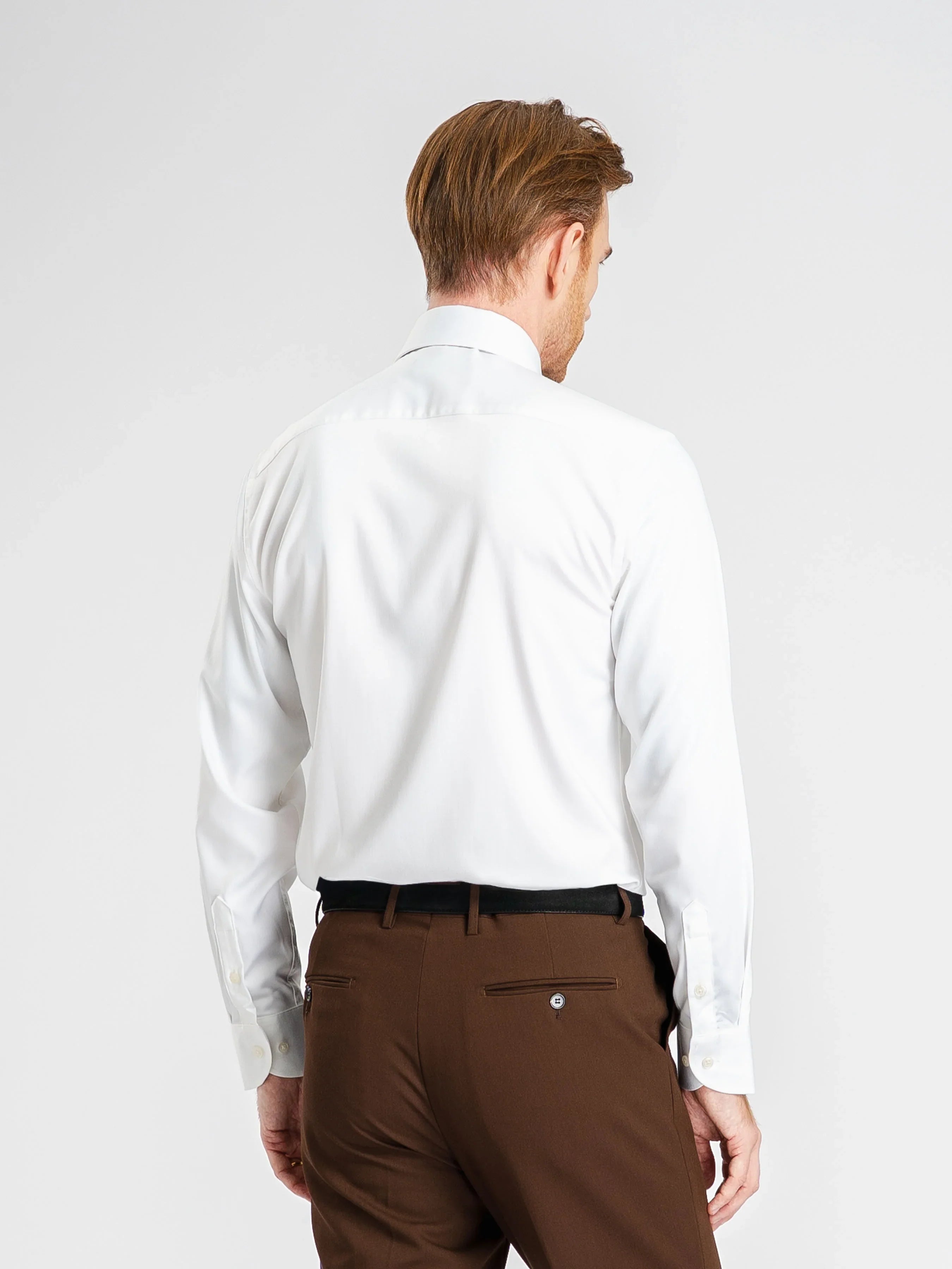Formal Shirt - White Pinned-Collar