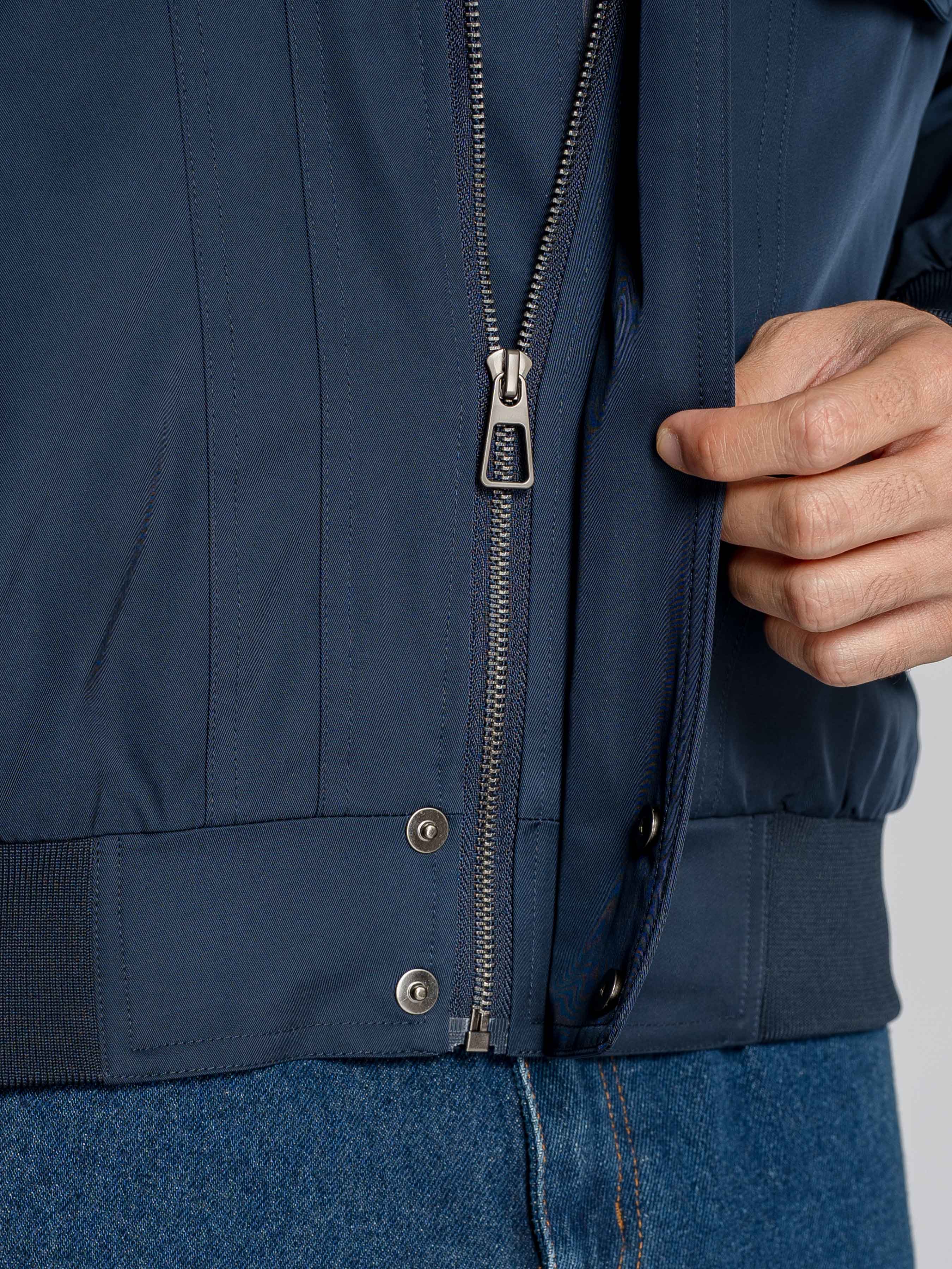 FortisBomberJacketDarkBlueInsideButton - Zeve