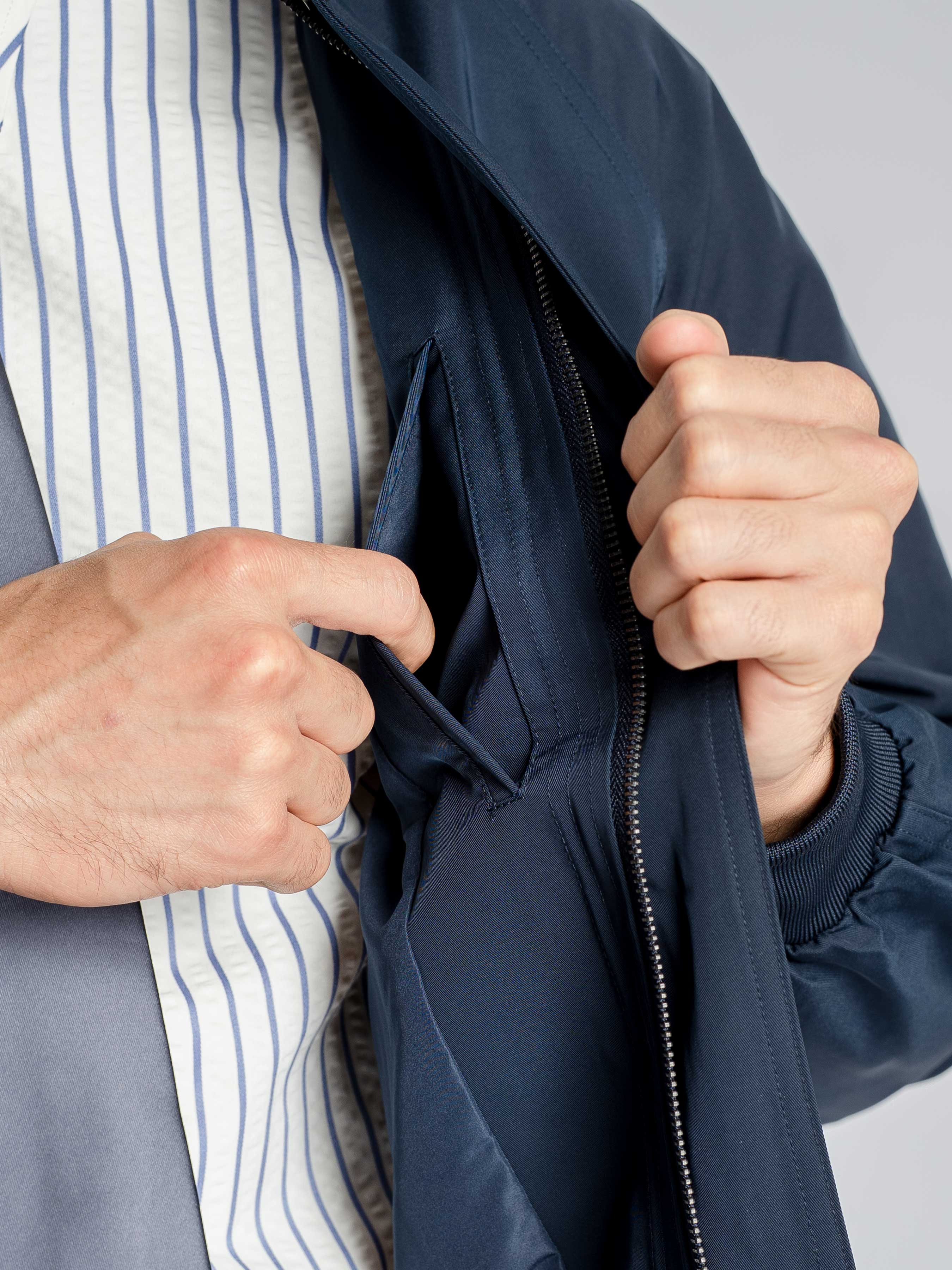 Fortis Bomber Jacket - Dark Blue