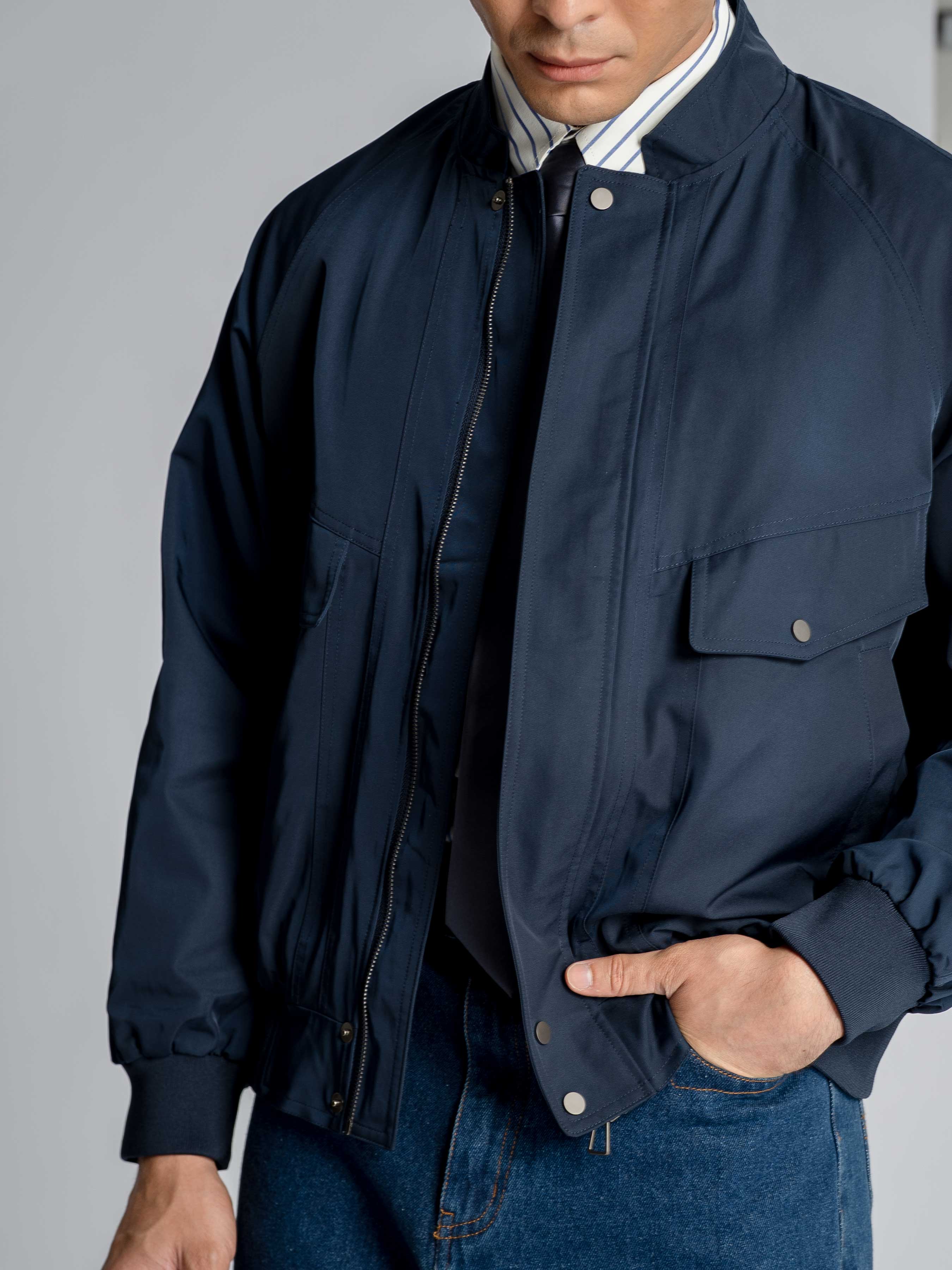 Fortis Bomber Jacket - Dark Blue