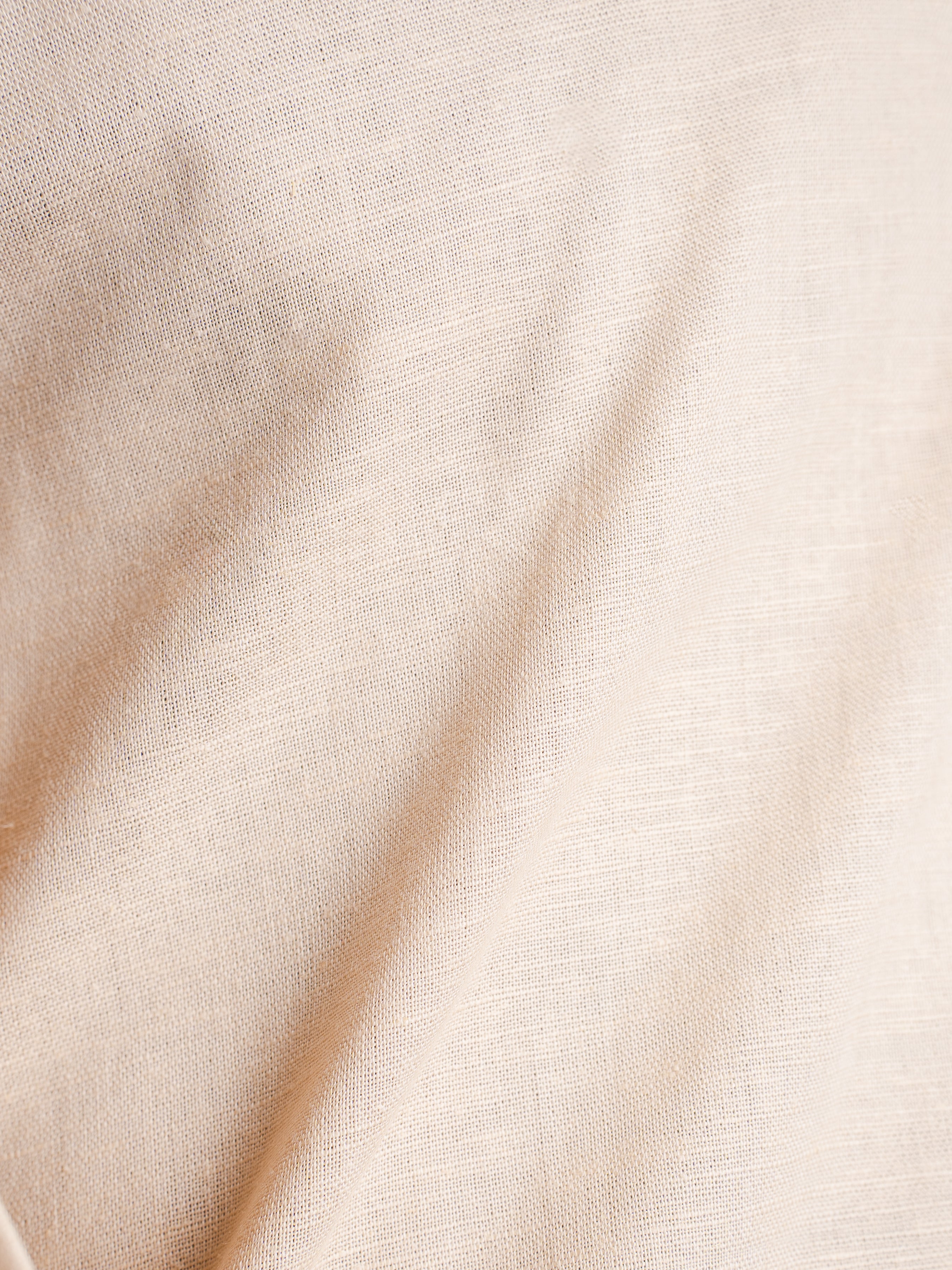 Franco Linen Shirt - Beige Windsor Collar