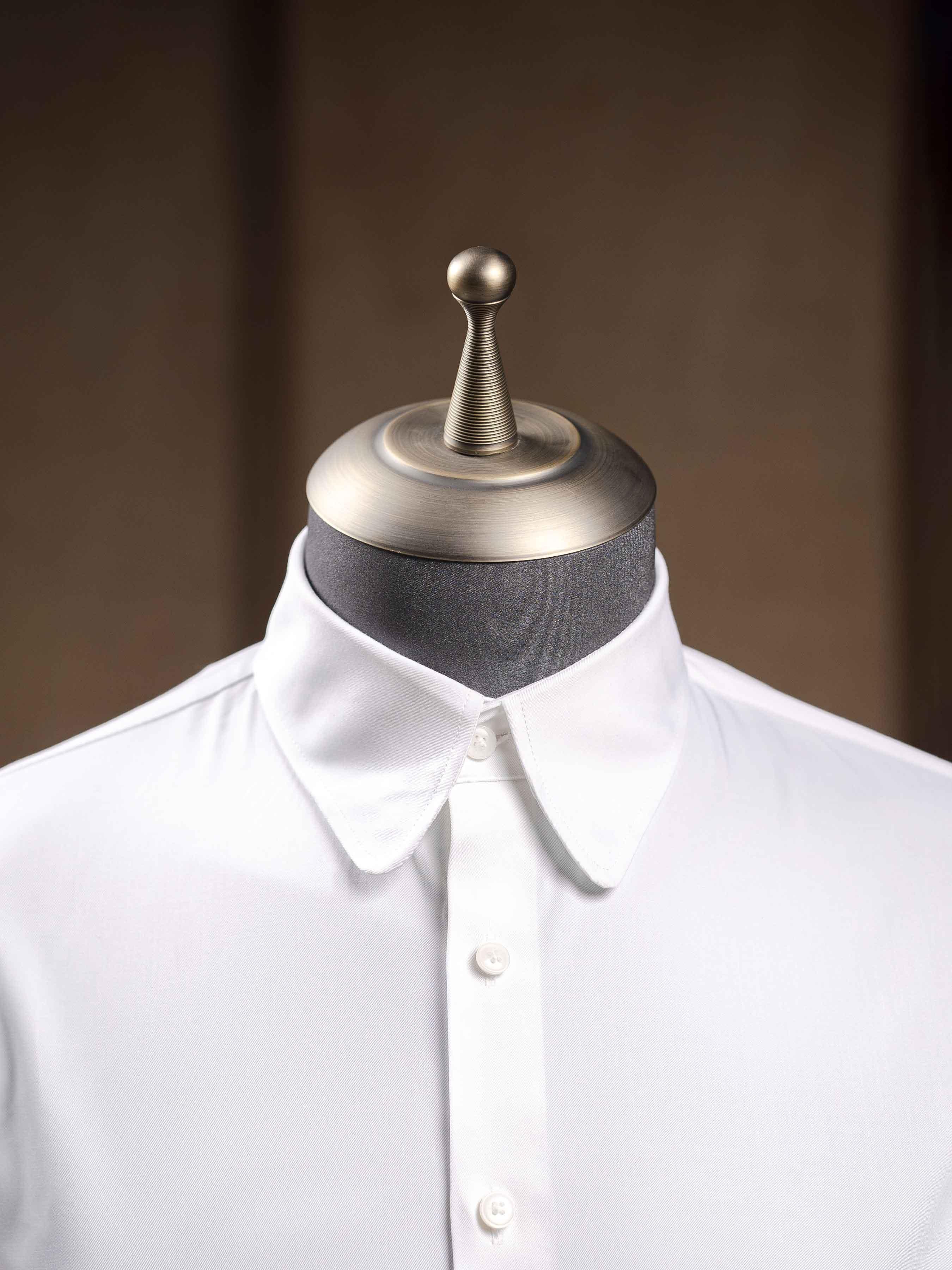 FrontCollarFormalShirtWhiteClubCollar - Zeve