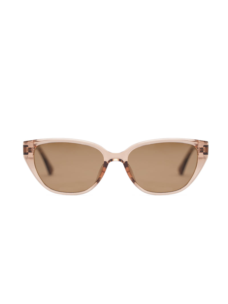 FrontHeraSunglassesCoffeeBrownish - Zeve