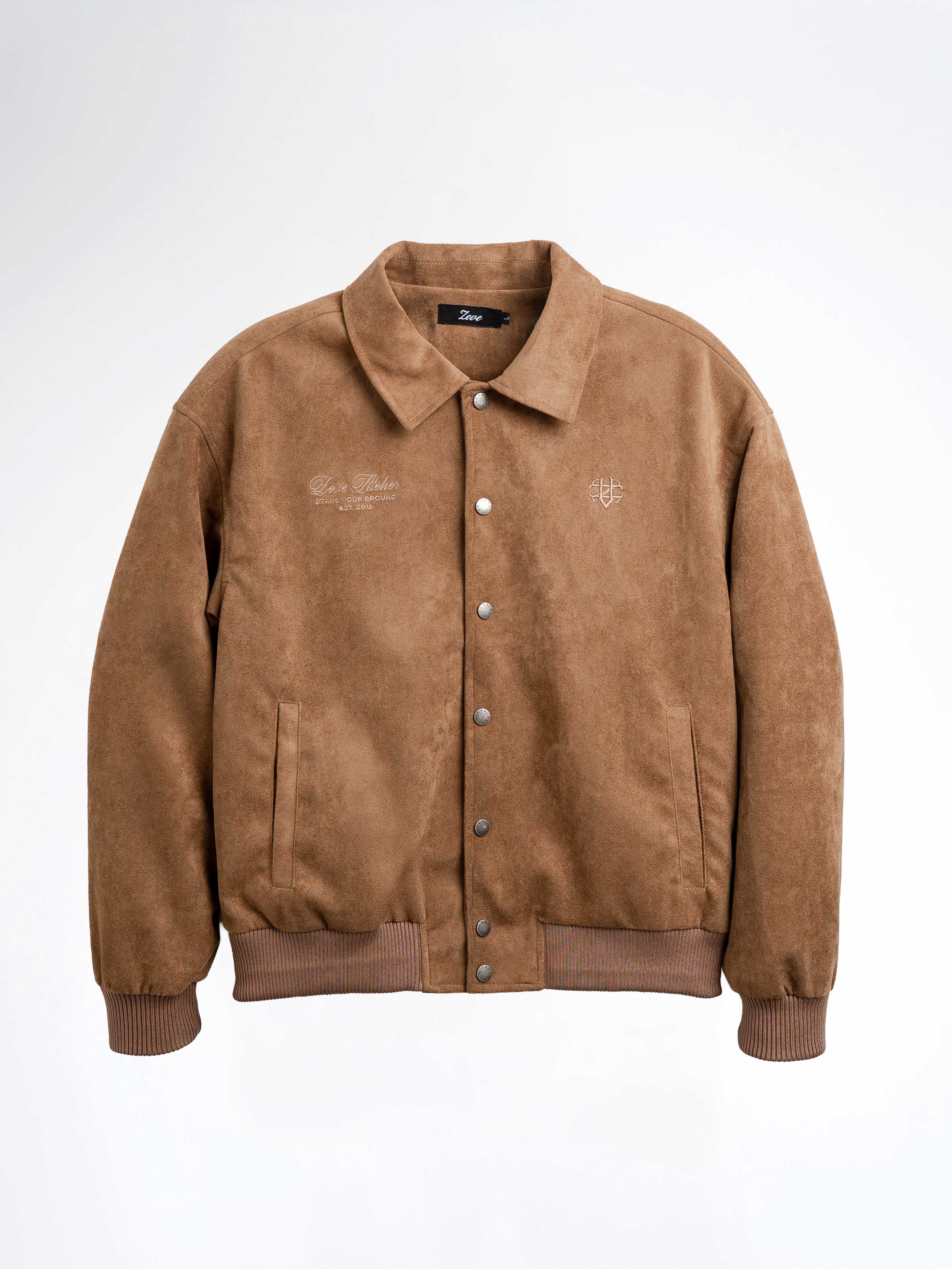 Harvard Suede Jacket - Mocha